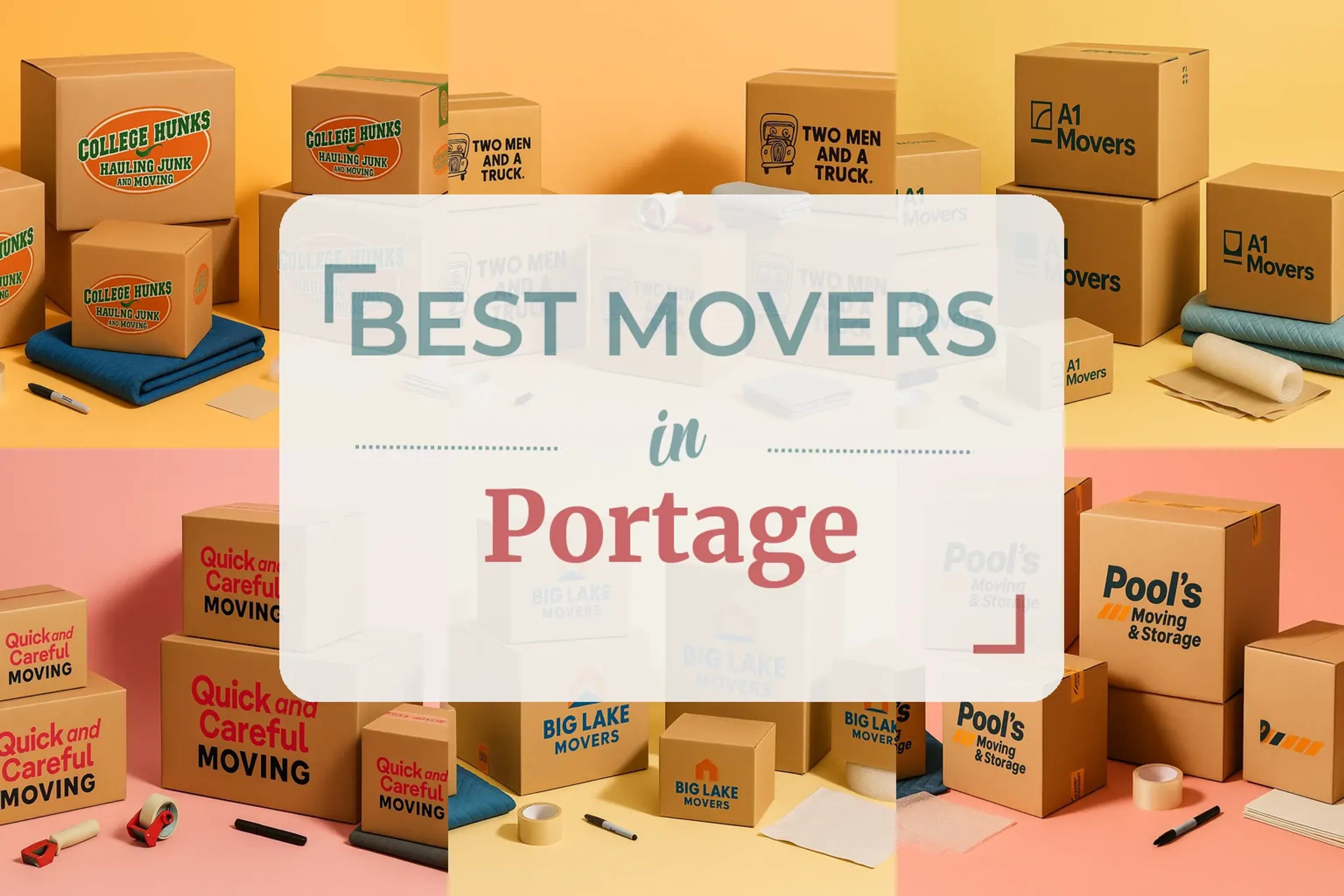Side-by-side comparison of Portage moving companies