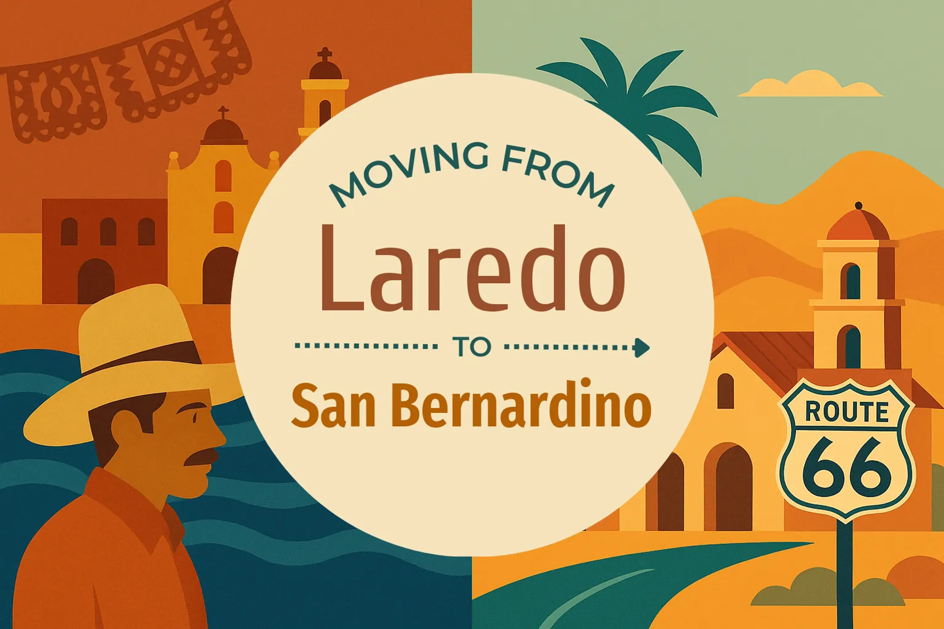 Side-by-side comparison of Laredo to San Bernardino moving companies