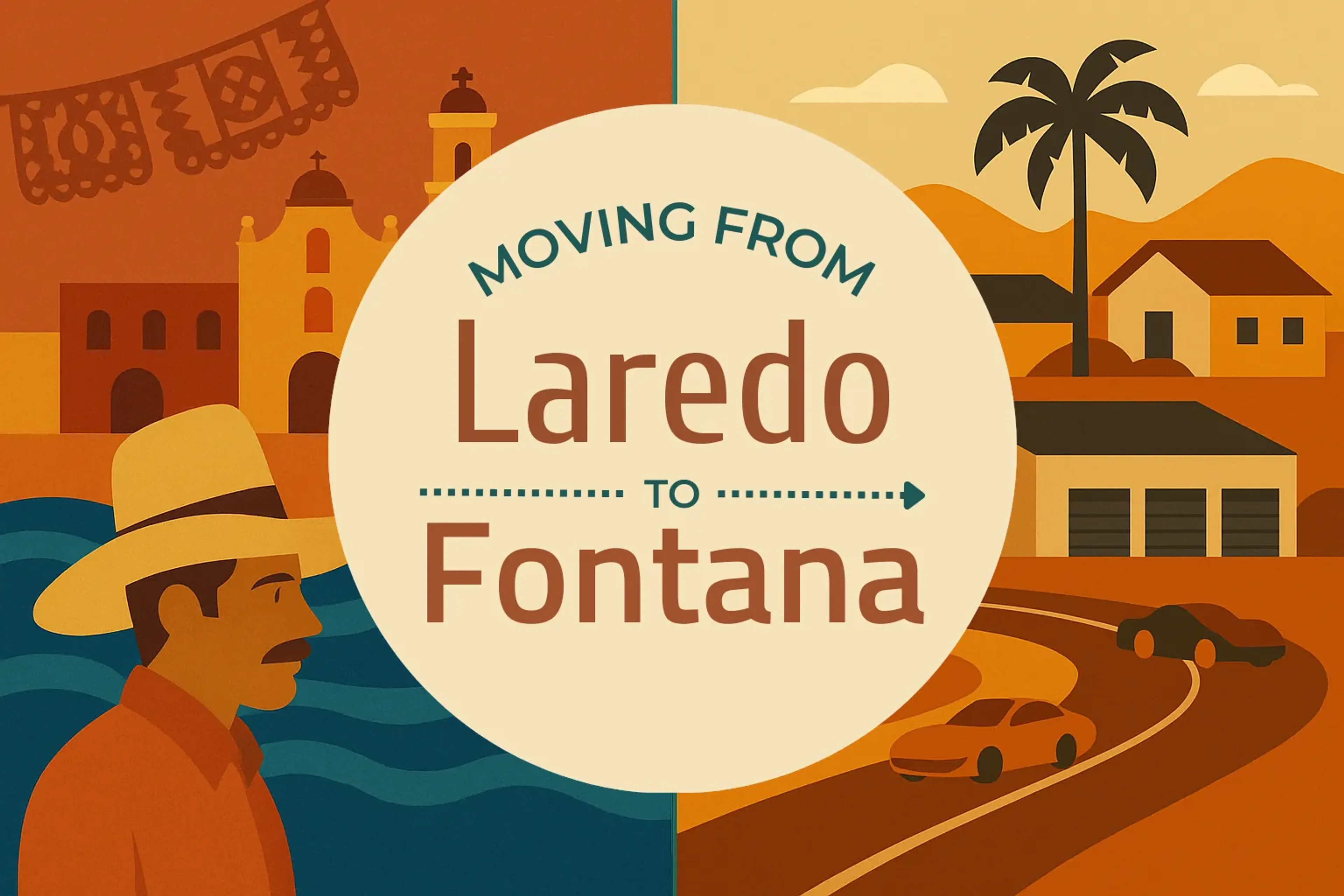 Side-by-side comparison of Laredo to Fontana moving companies