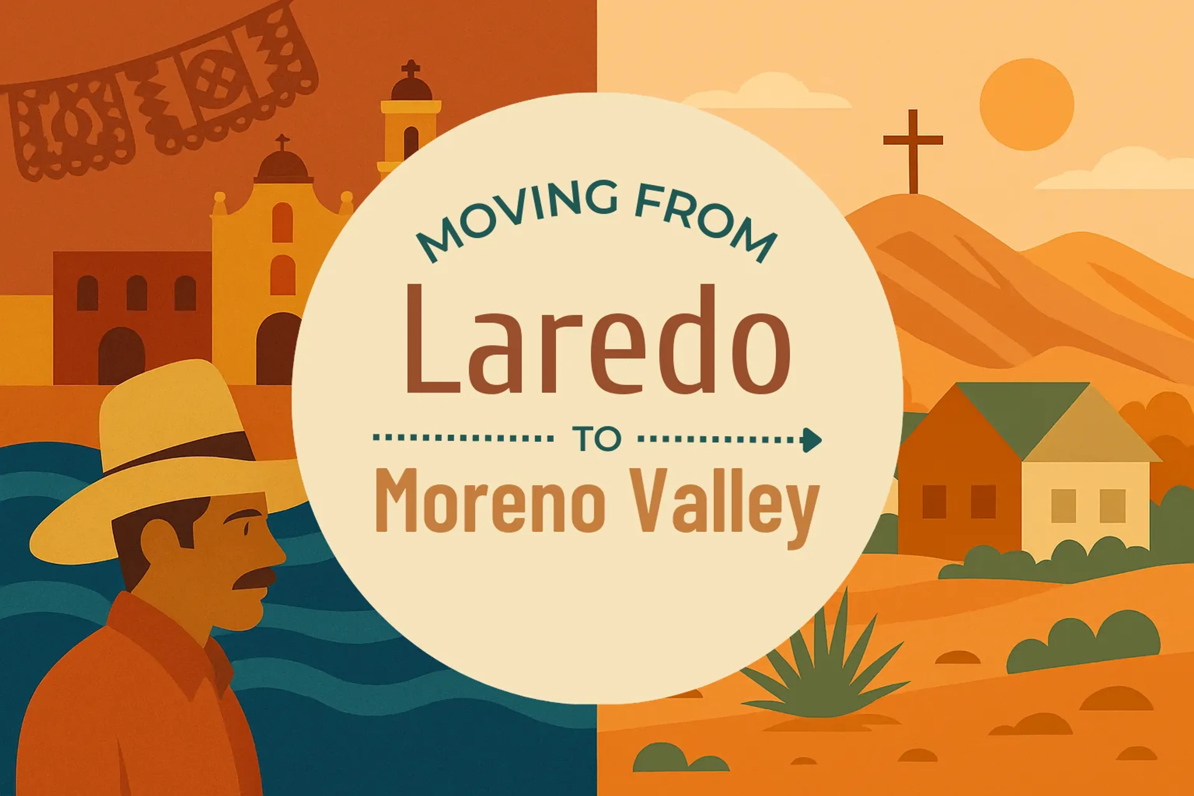 Side-by-side comparison of Laredo to Moreno Valley moving companies