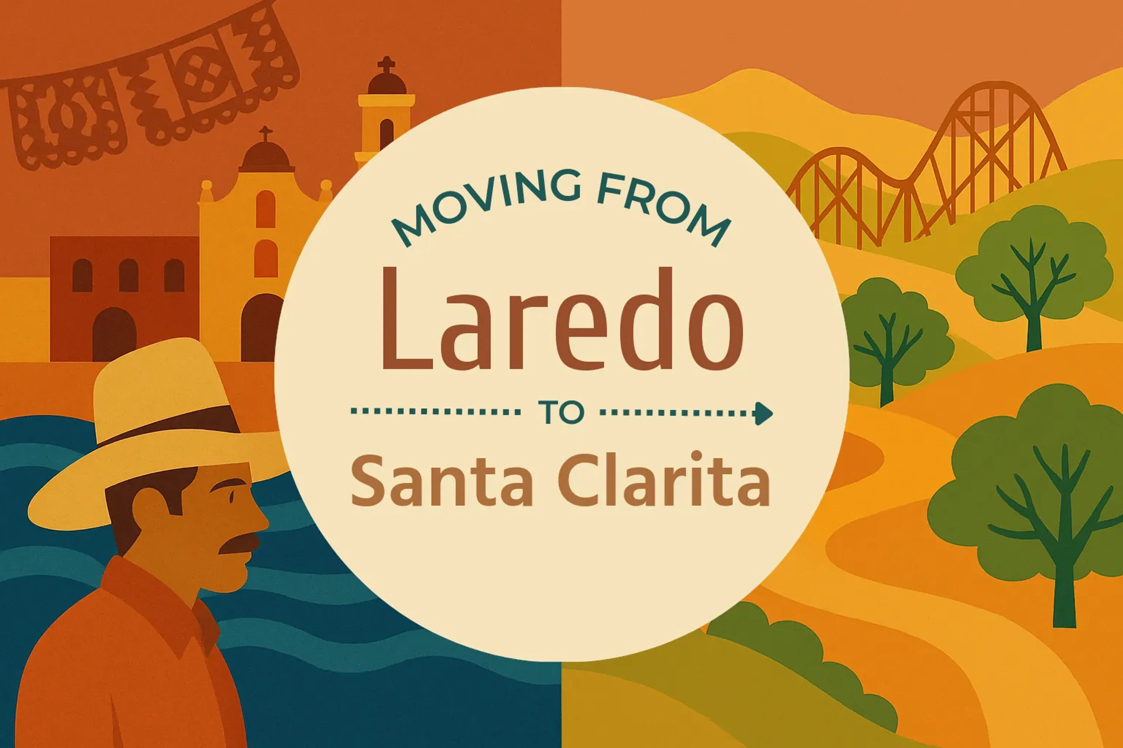 Side-by-side comparison of Laredo to Santa Clarita moving companies