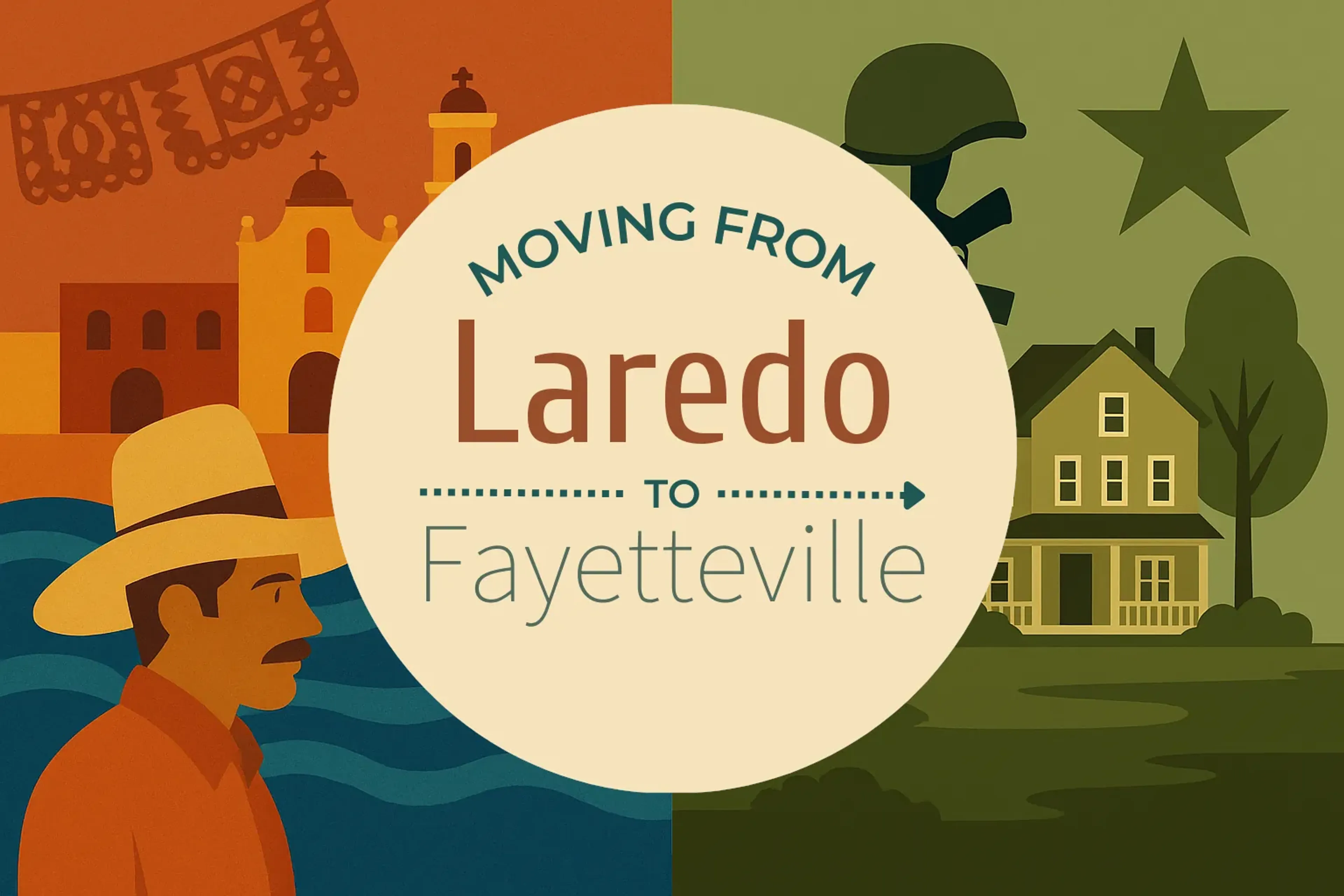 Side-by-side comparison of Laredo to Fayetteville moving companies