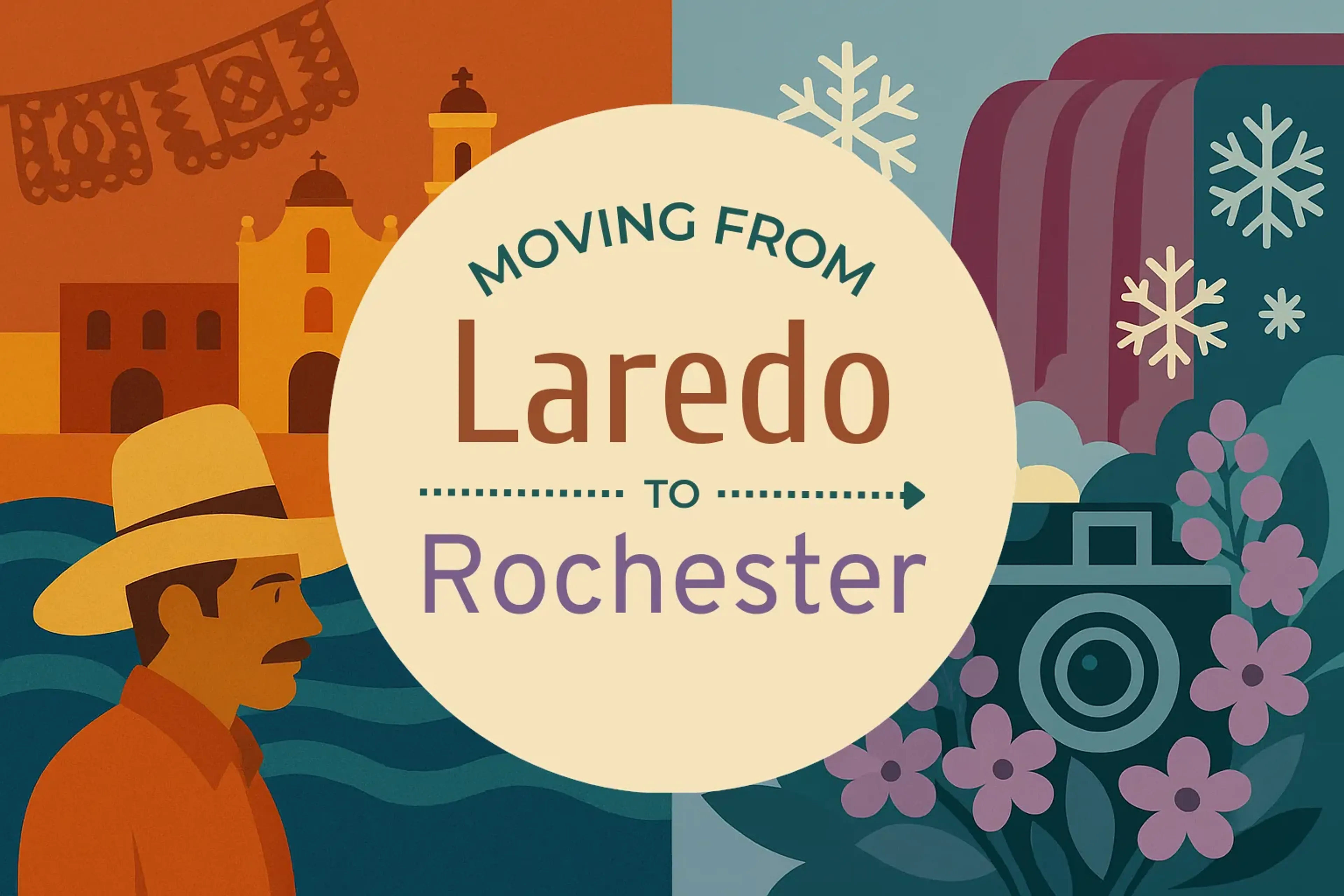 Side-by-side comparison of Laredo to Rochester moving companies