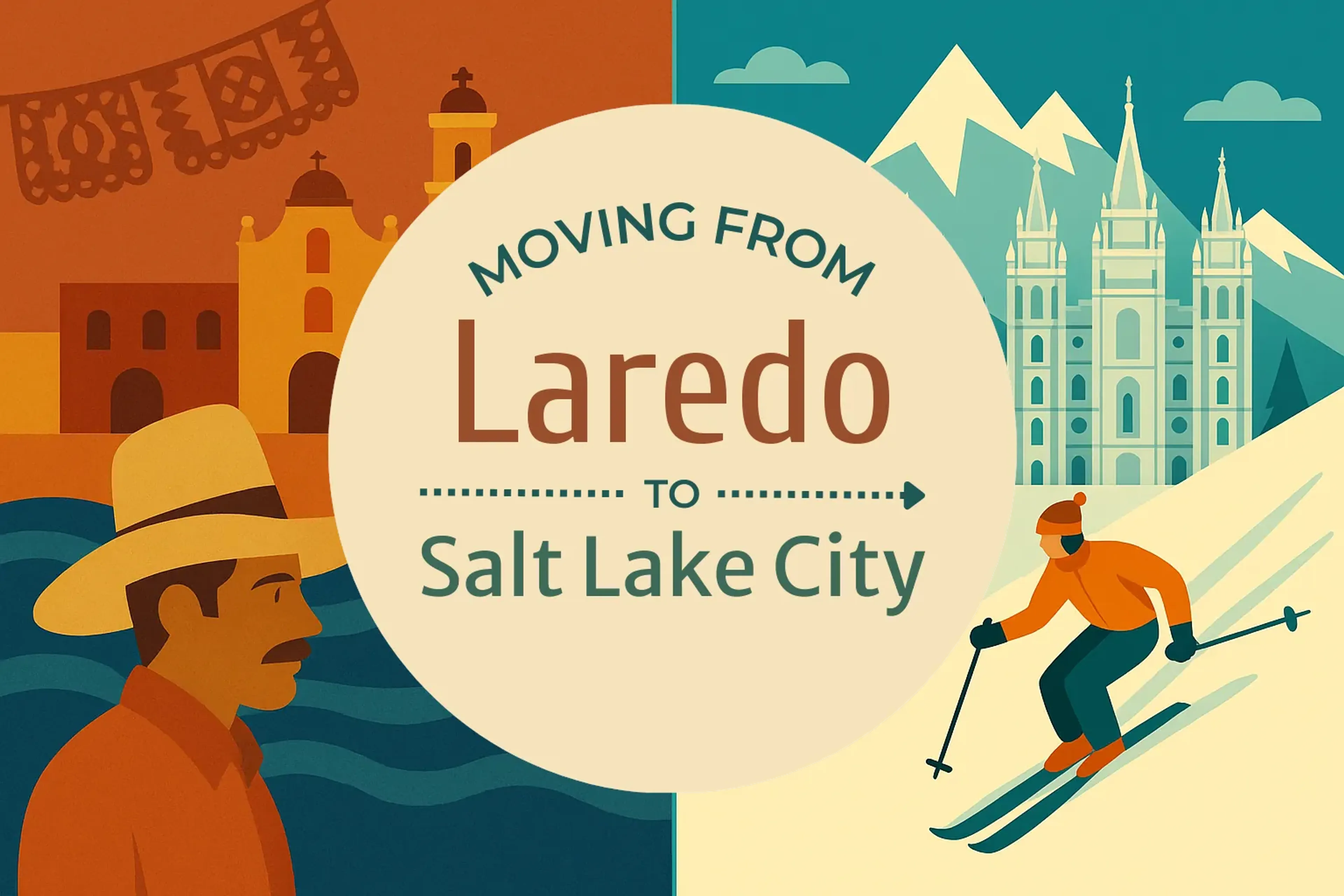 Side-by-side comparison of Laredo to Salt Lake City moving companies