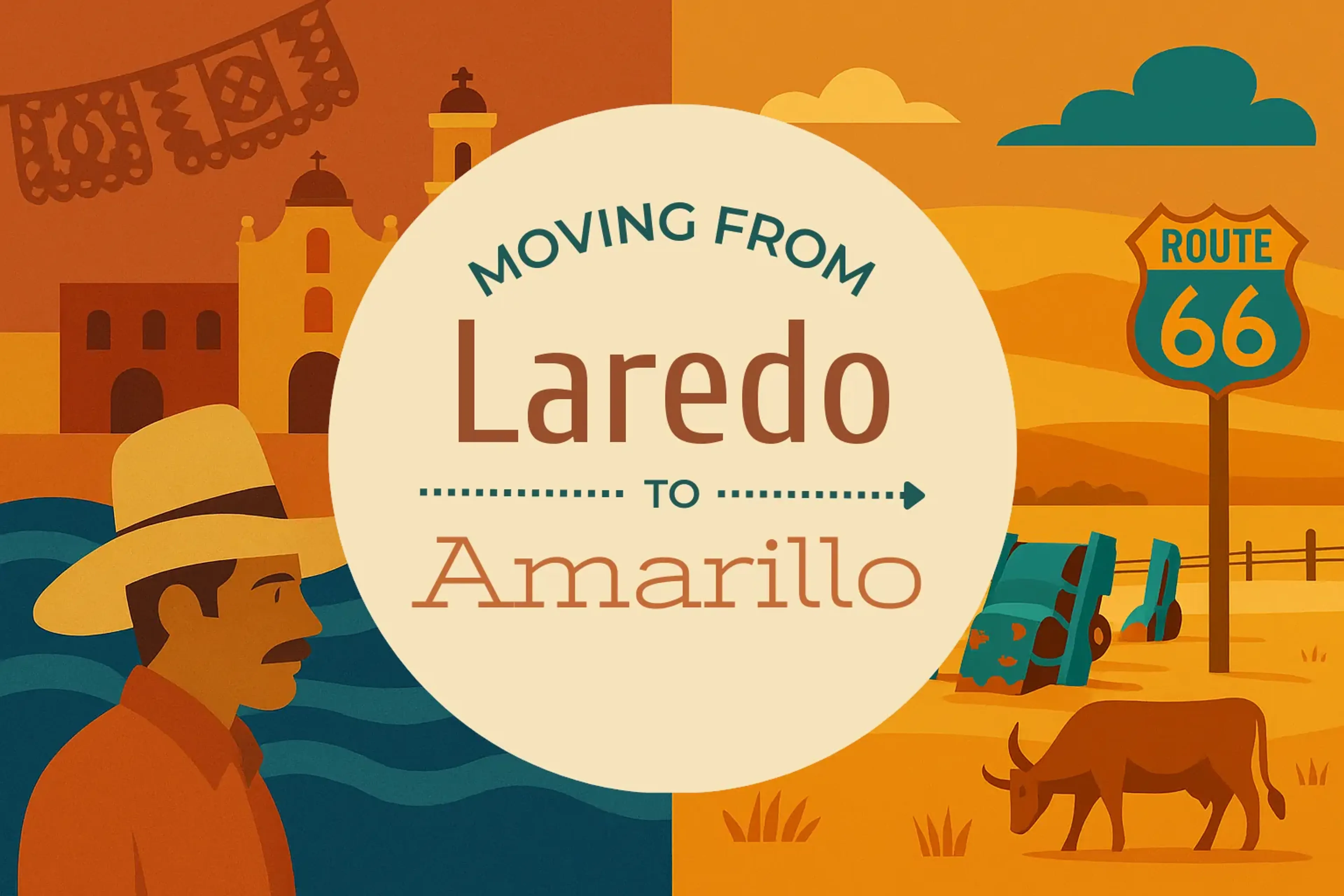 Side-by-side comparison of Laredo to Amarillo moving companies