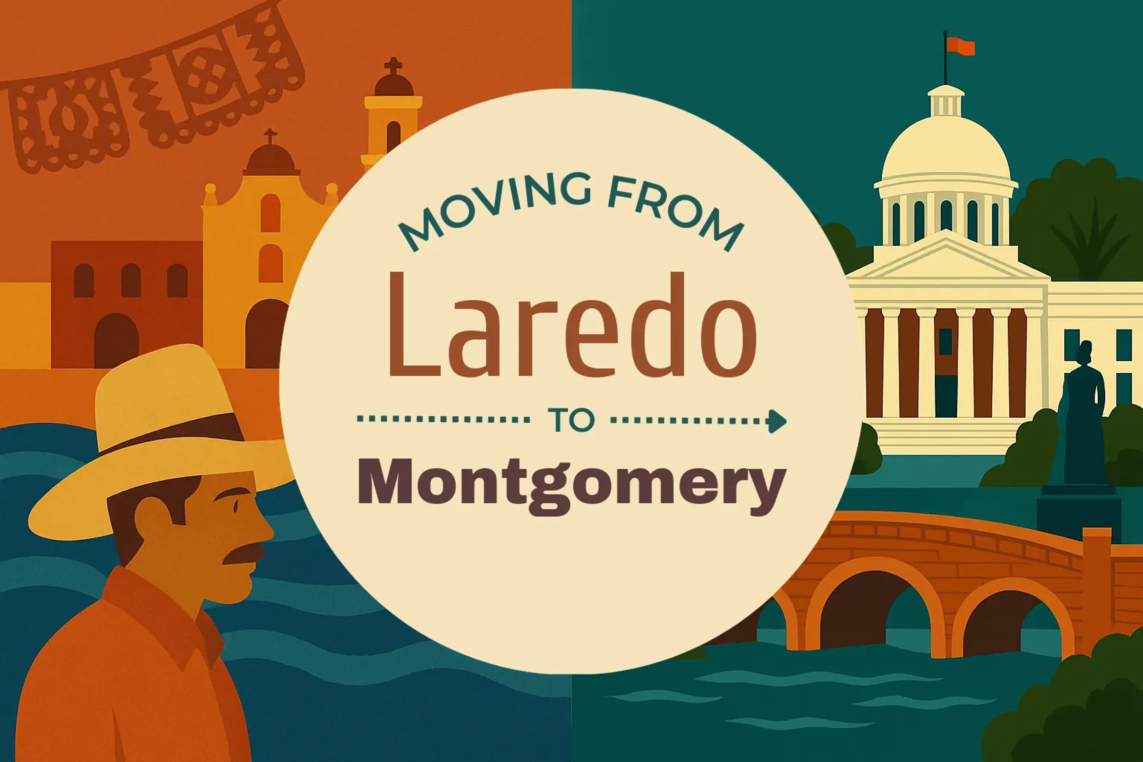 Side-by-side comparison of Laredo to Montgomery moving companies