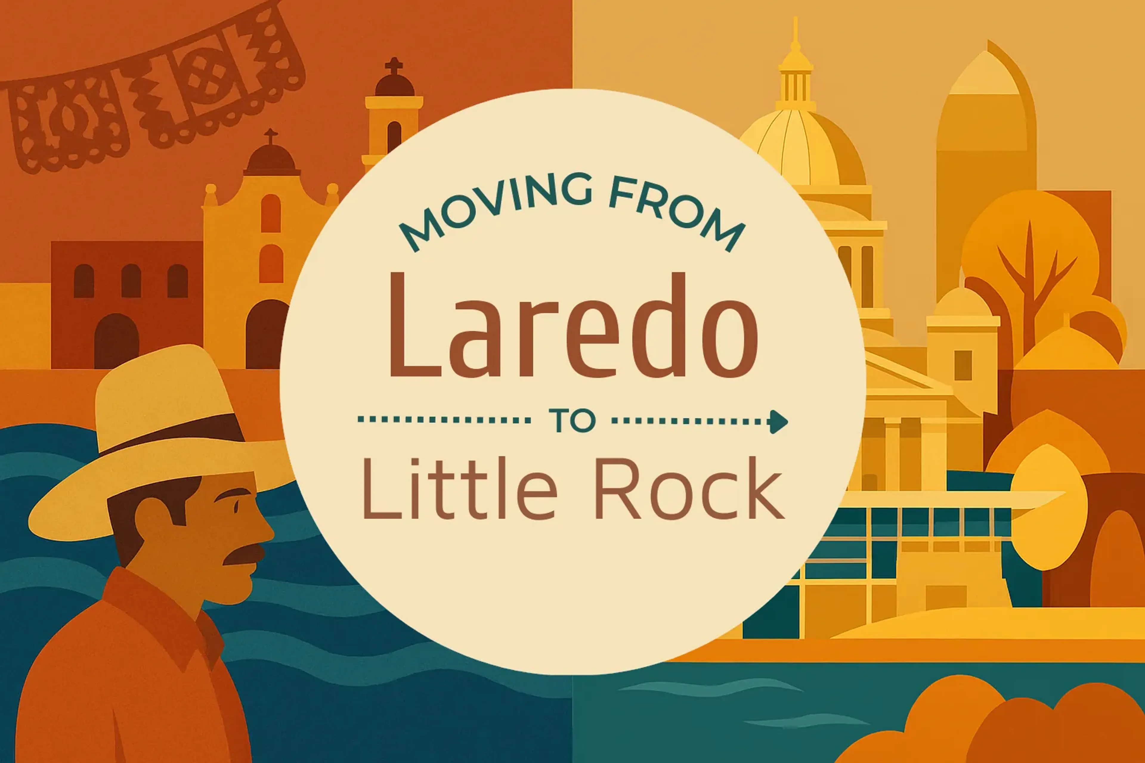 Side-by-side comparison of Laredo to Little Rock moving companies
