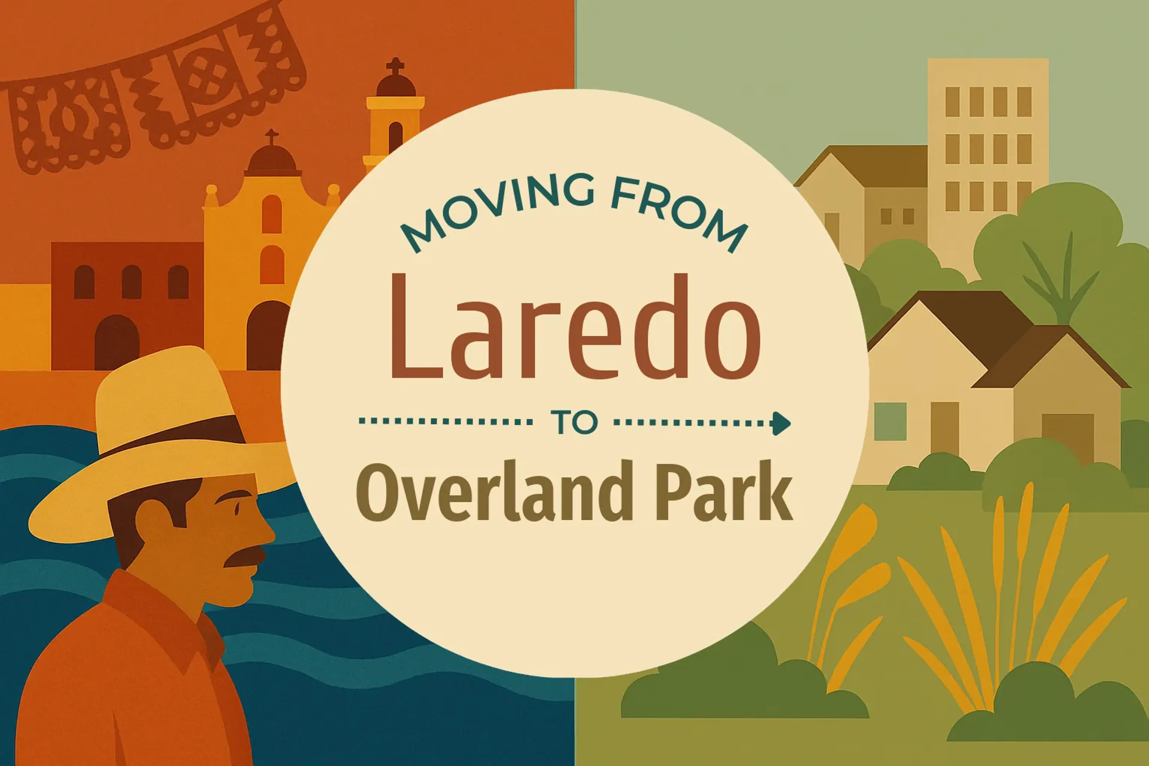 Side-by-side comparison of Laredo to Overland Park moving companies