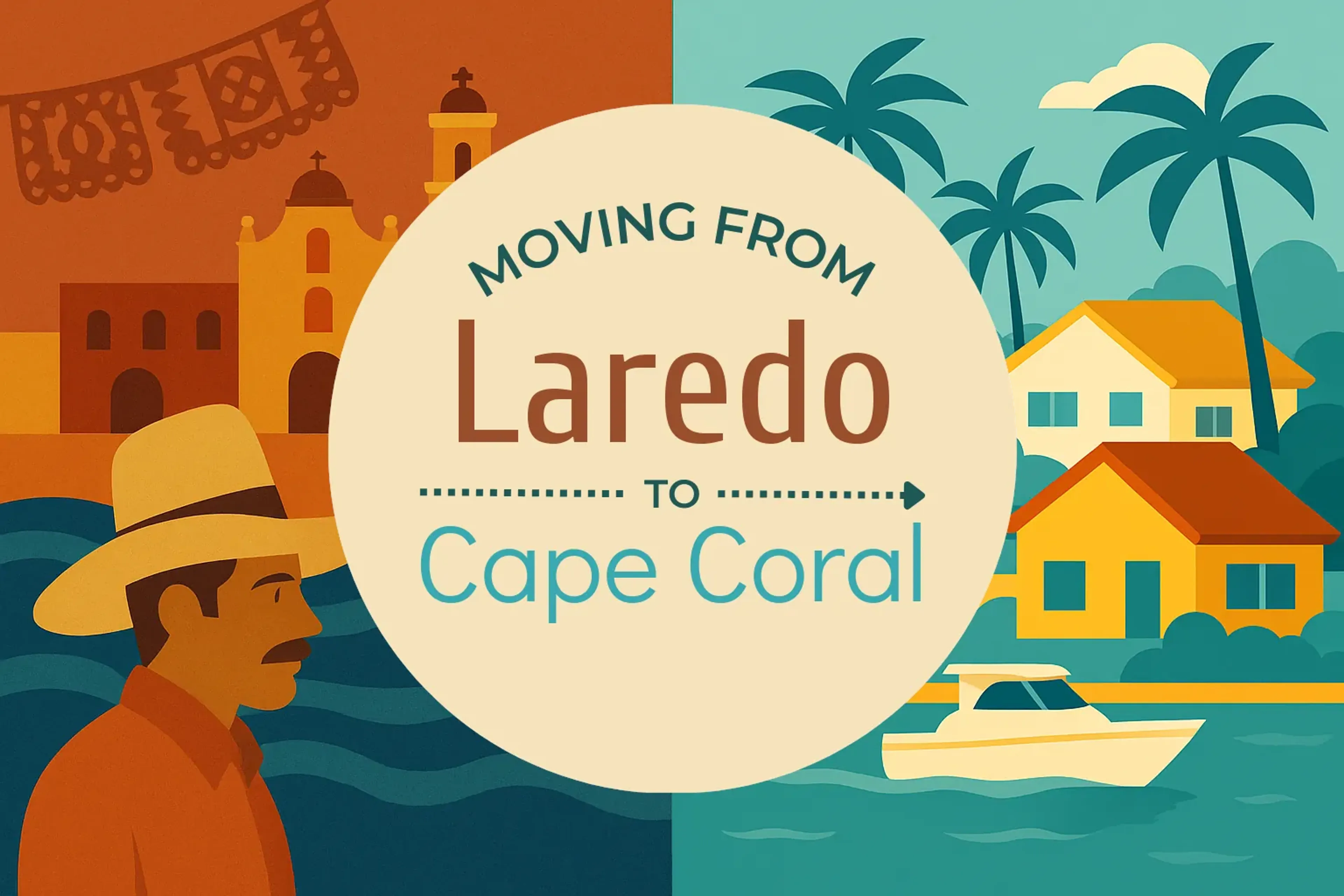 Side-by-side comparison of Laredo to Cape Coral moving companies