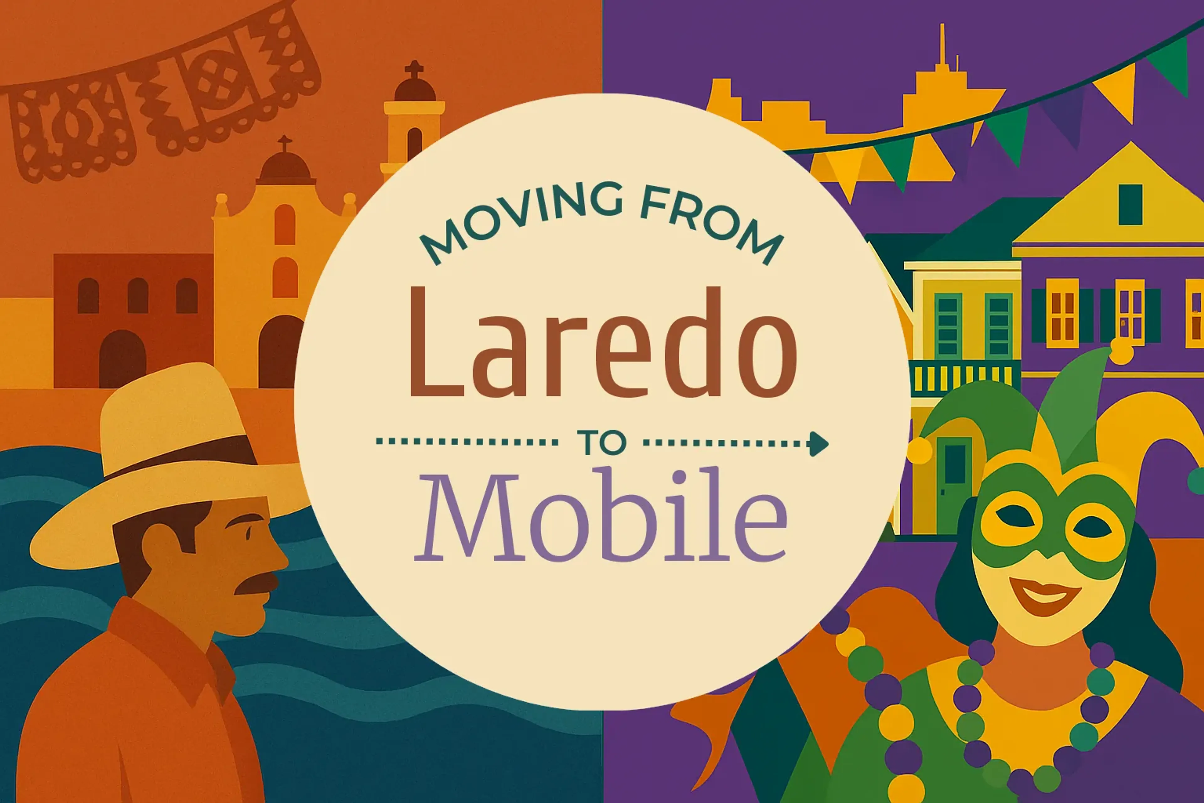 Side-by-side comparison of Laredo to Mobile moving companies
