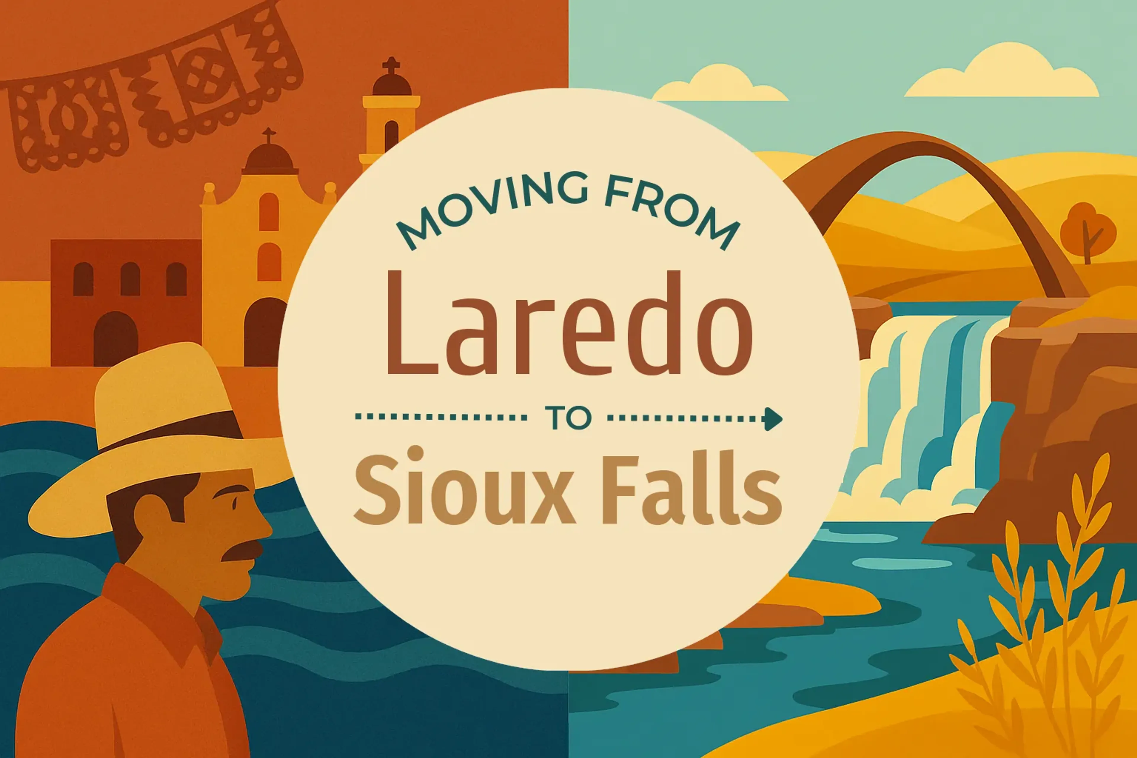 Side-by-side comparison of Laredo to Sioux Falls moving companies