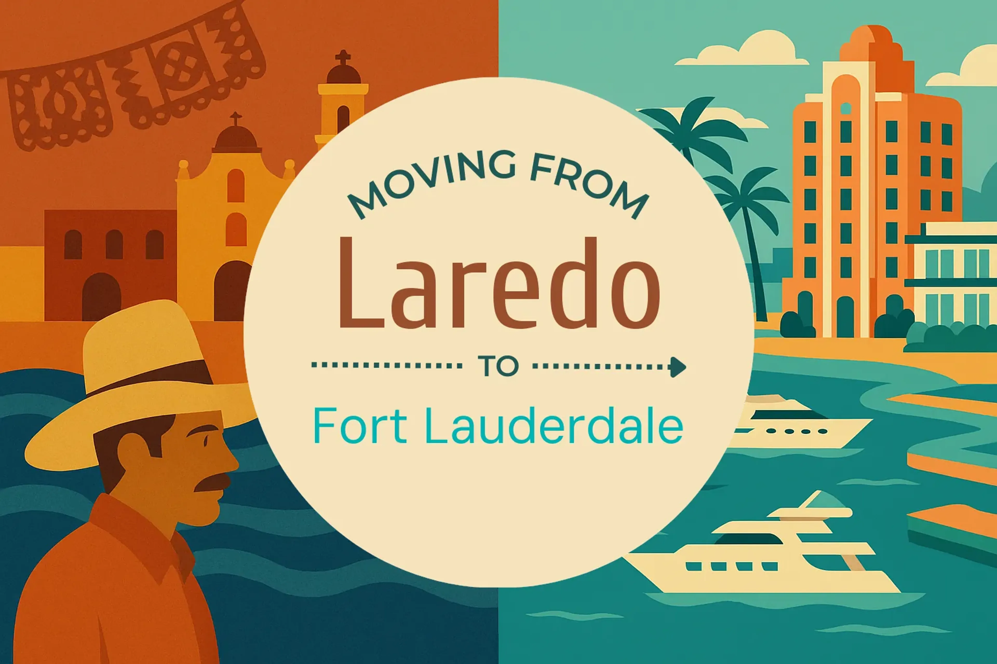 Side-by-side comparison of Laredo to Fort Lauderdale moving companies