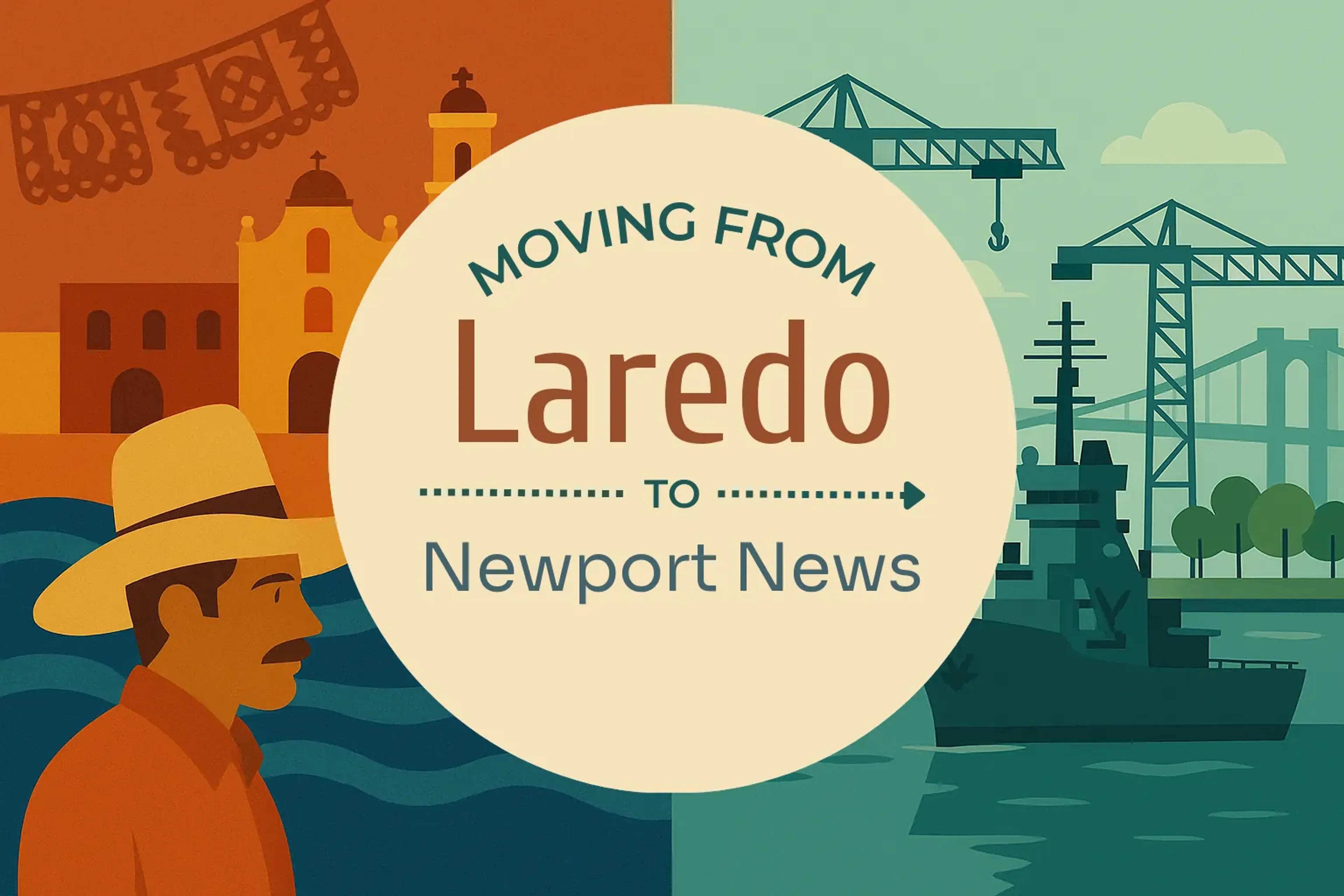 Side-by-side comparison of Laredo to Newport News moving companies