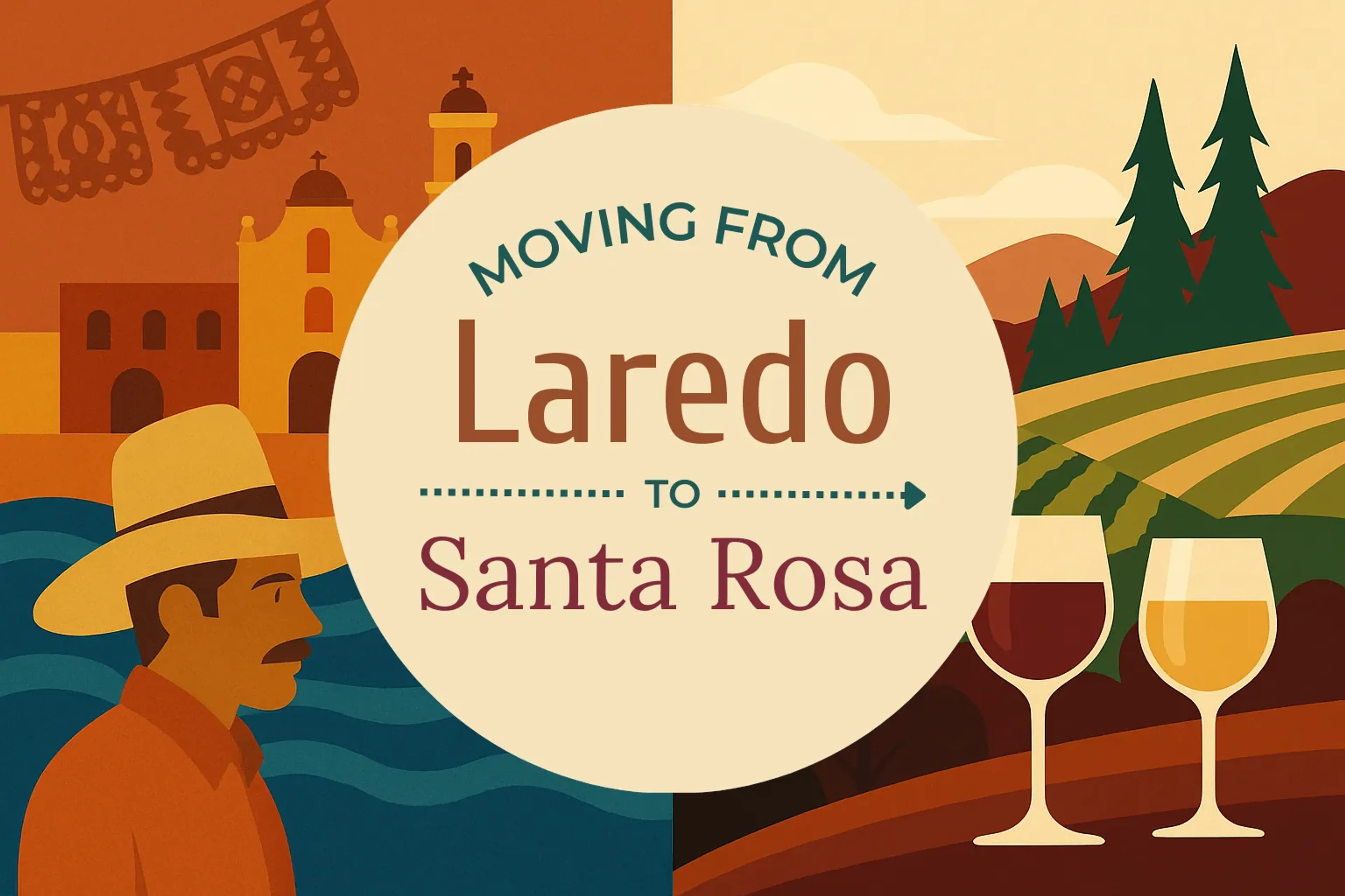 Side-by-side comparison of Laredo to Santa Rosa moving companies