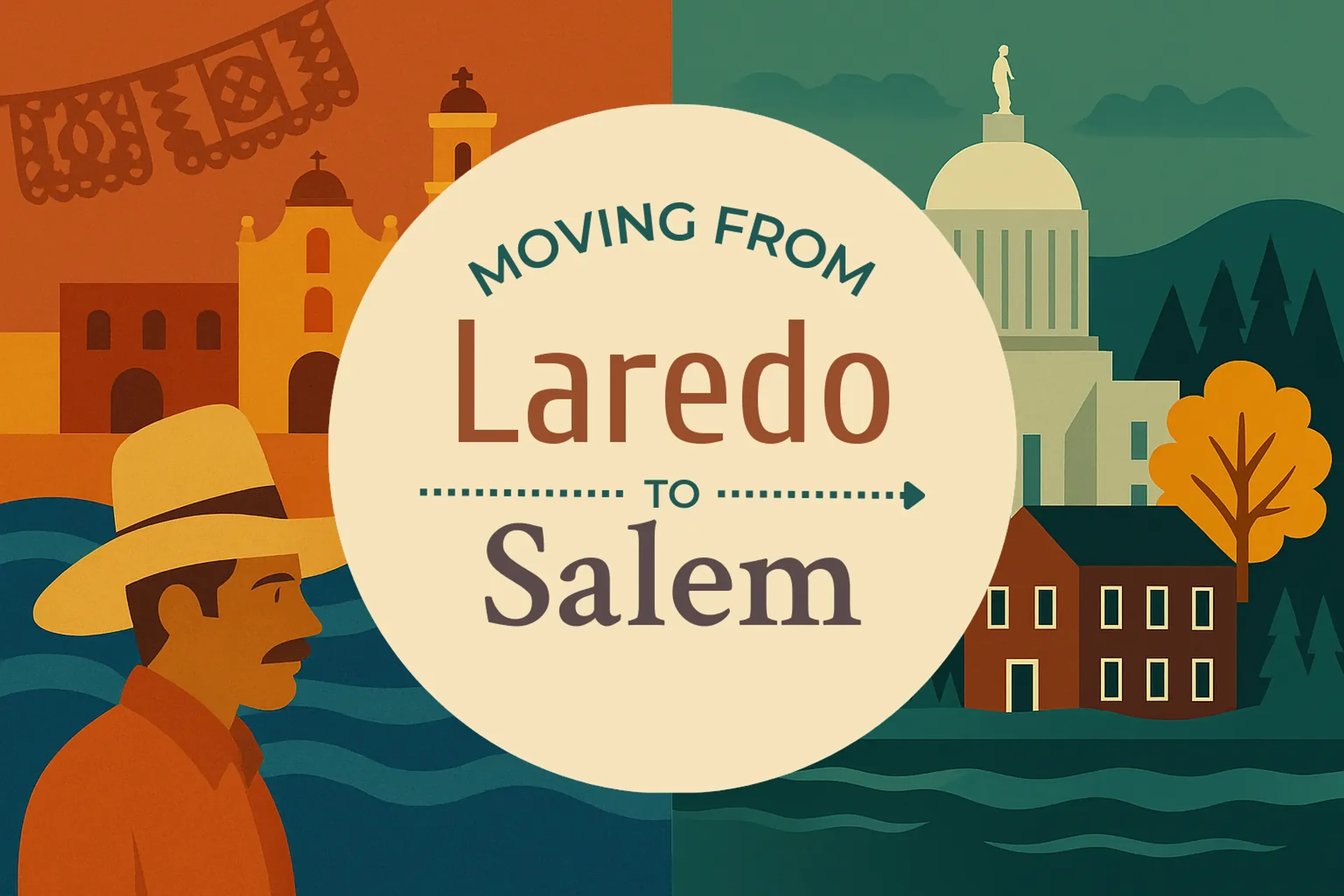 Side-by-side comparison of Laredo to Salem moving companies