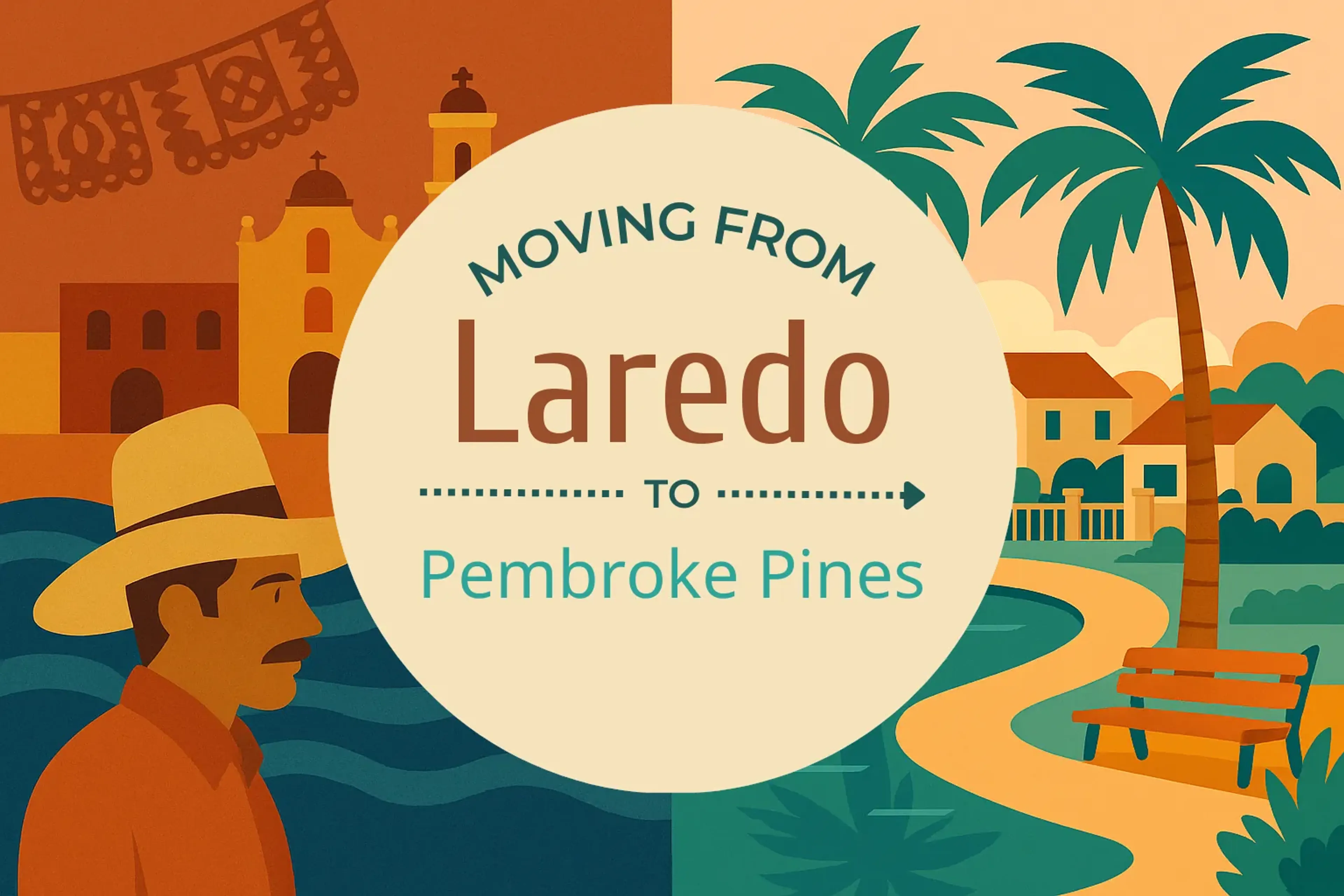 Side-by-side comparison of Laredo to Pembroke Pines moving companies