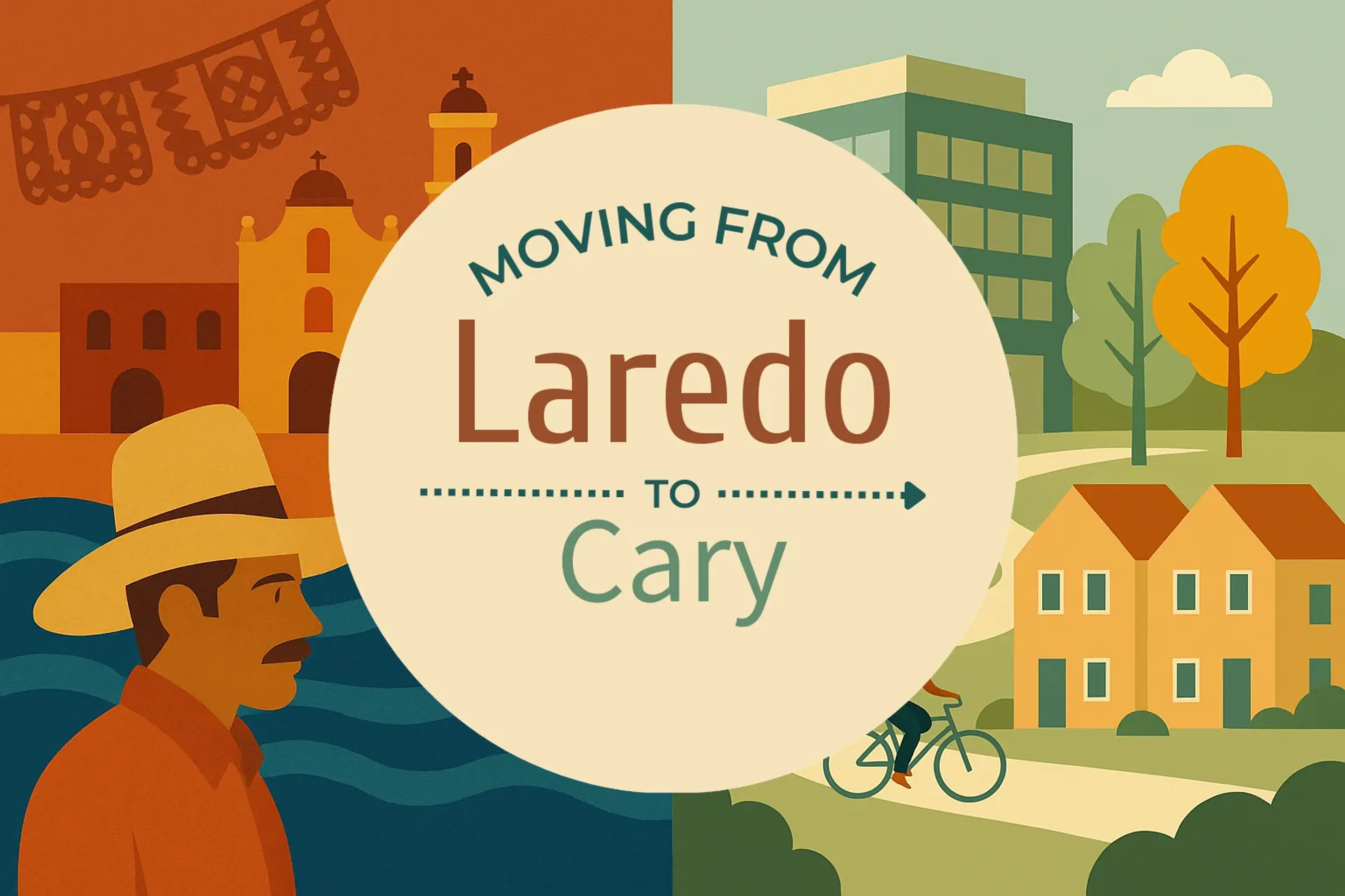Side-by-side comparison of Laredo to Cary moving companies