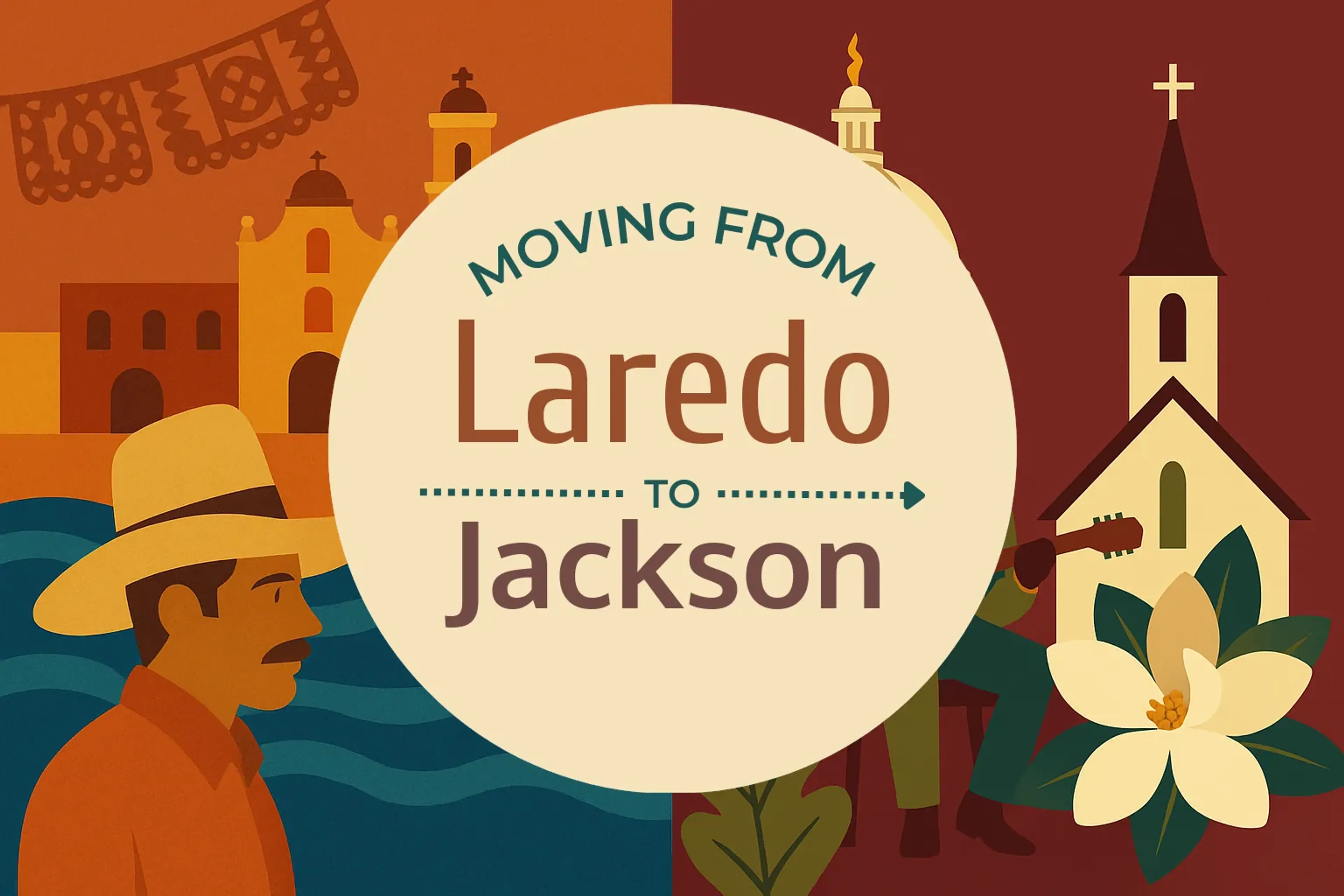 Side-by-side comparison of Laredo to Jackson moving companies