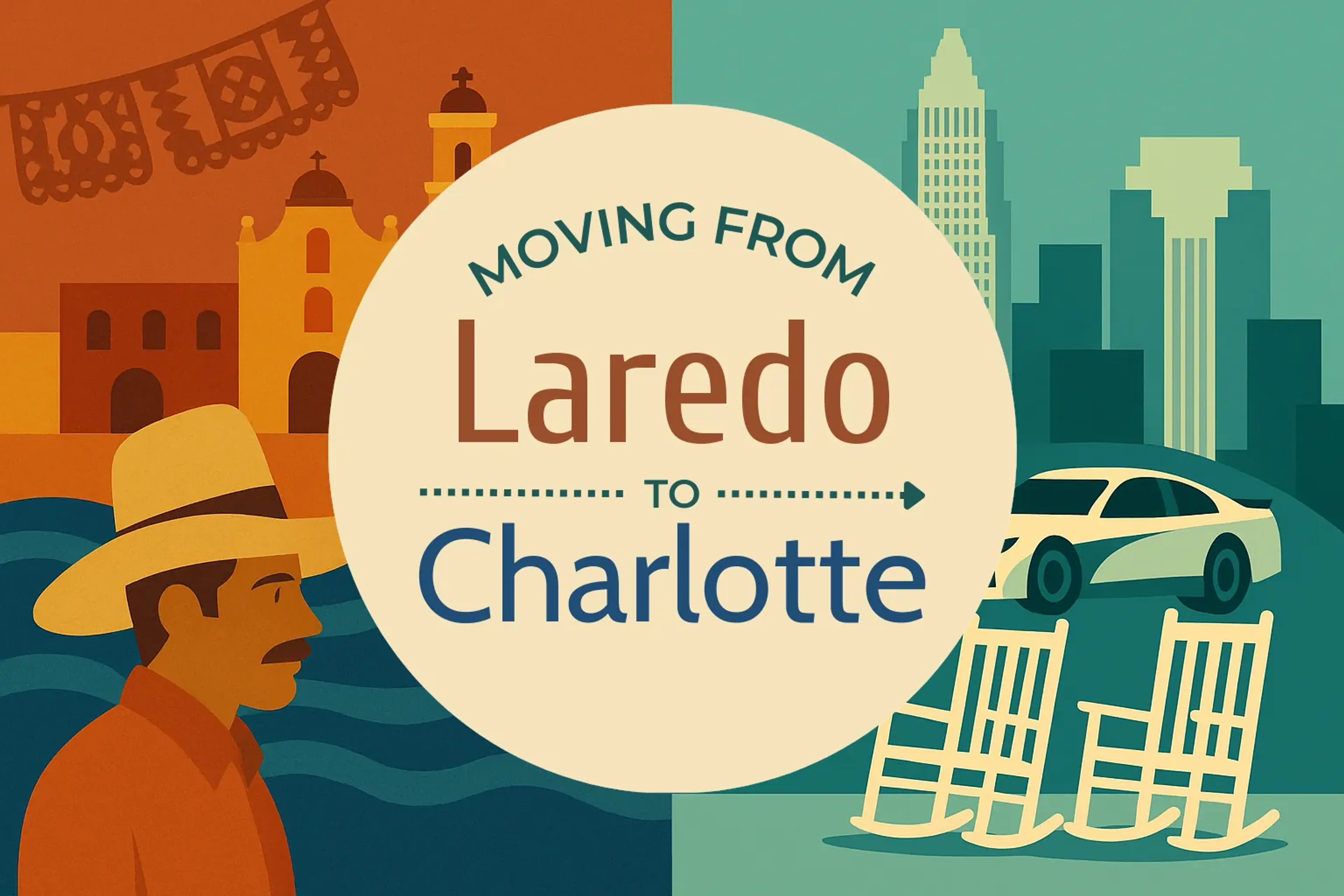Side-by-side comparison of Laredo to Charlotte moving companies