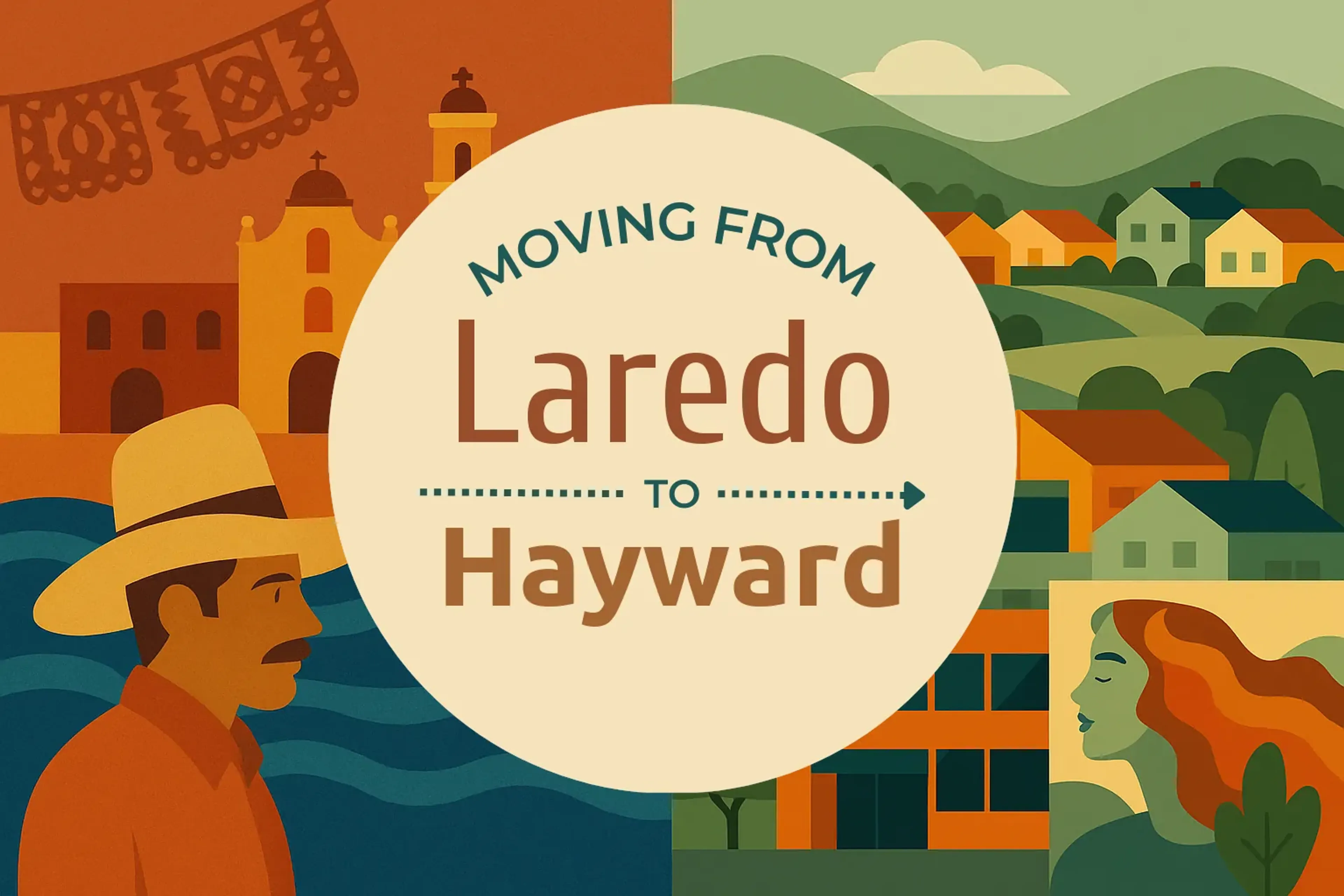 Side-by-side comparison of Laredo to Hayward moving companies