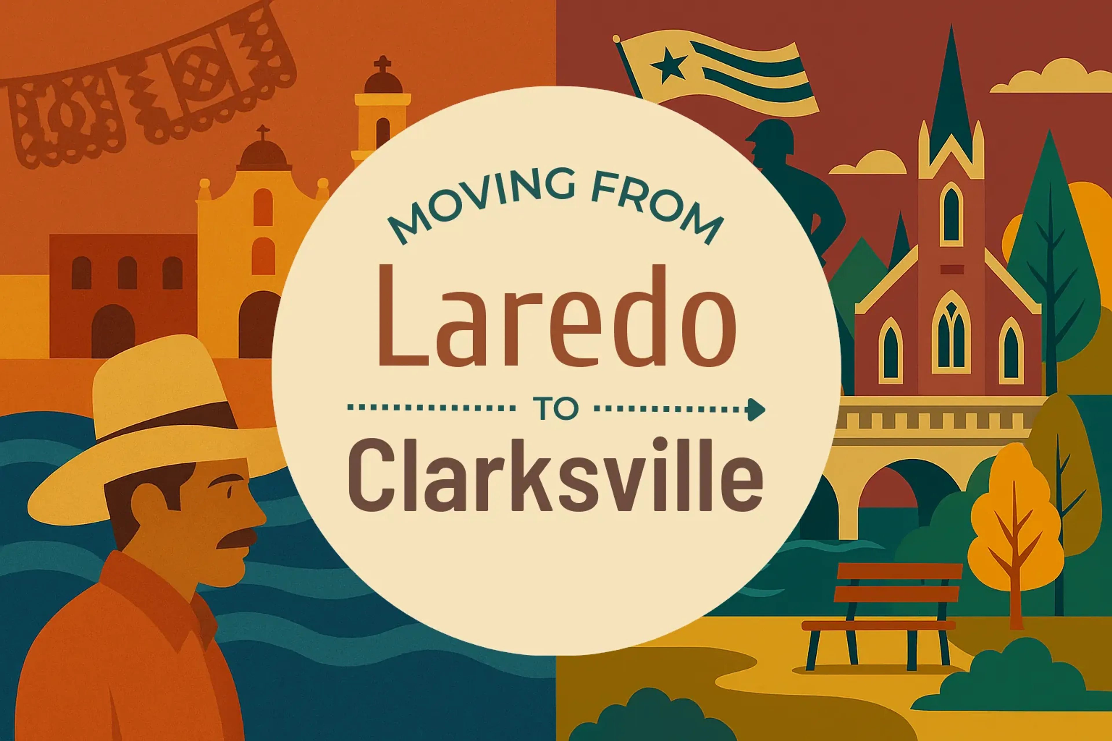 Side-by-side comparison of Laredo to Clarksville moving companies