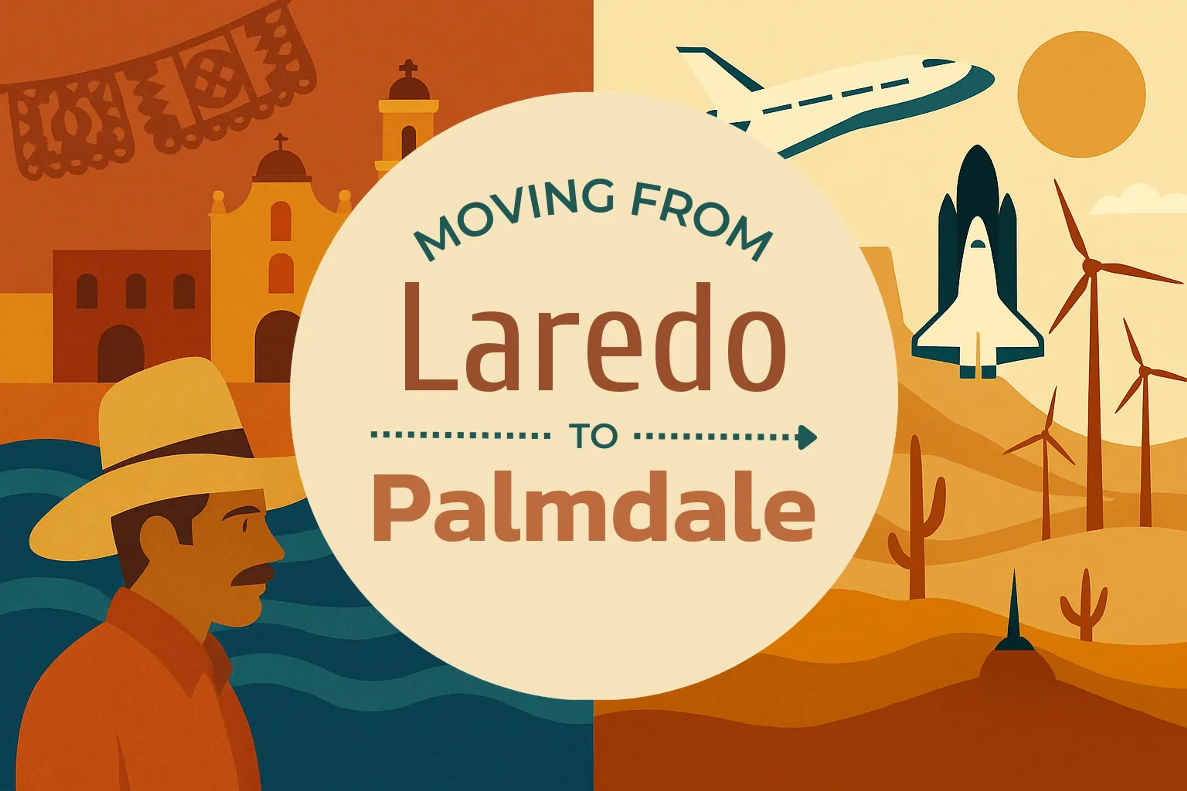 Side-by-side comparison of Laredo to Palmdale moving companies