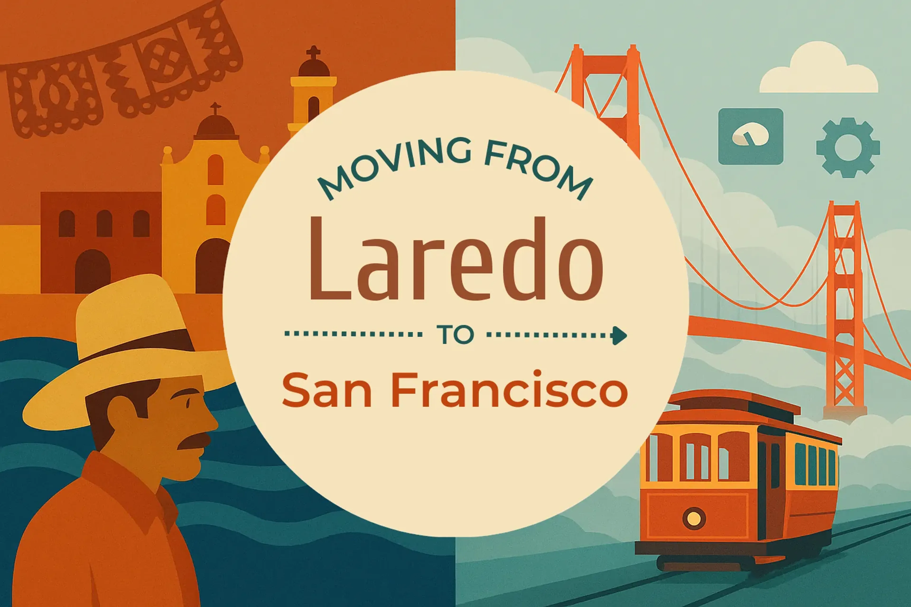 Side-by-side comparison of Laredo to San Francisco moving companies