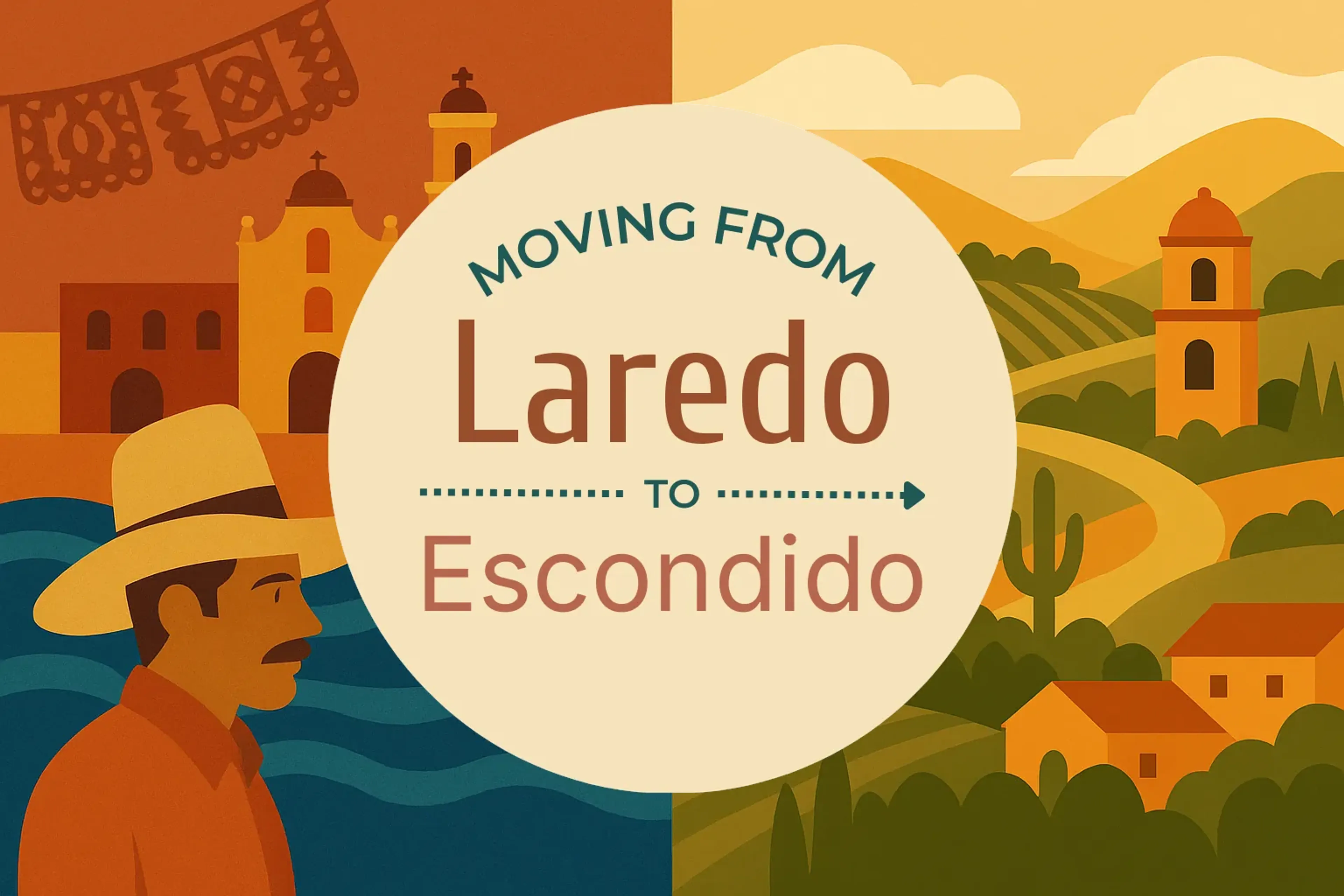 Side-by-side comparison of Laredo to Escondido moving companies