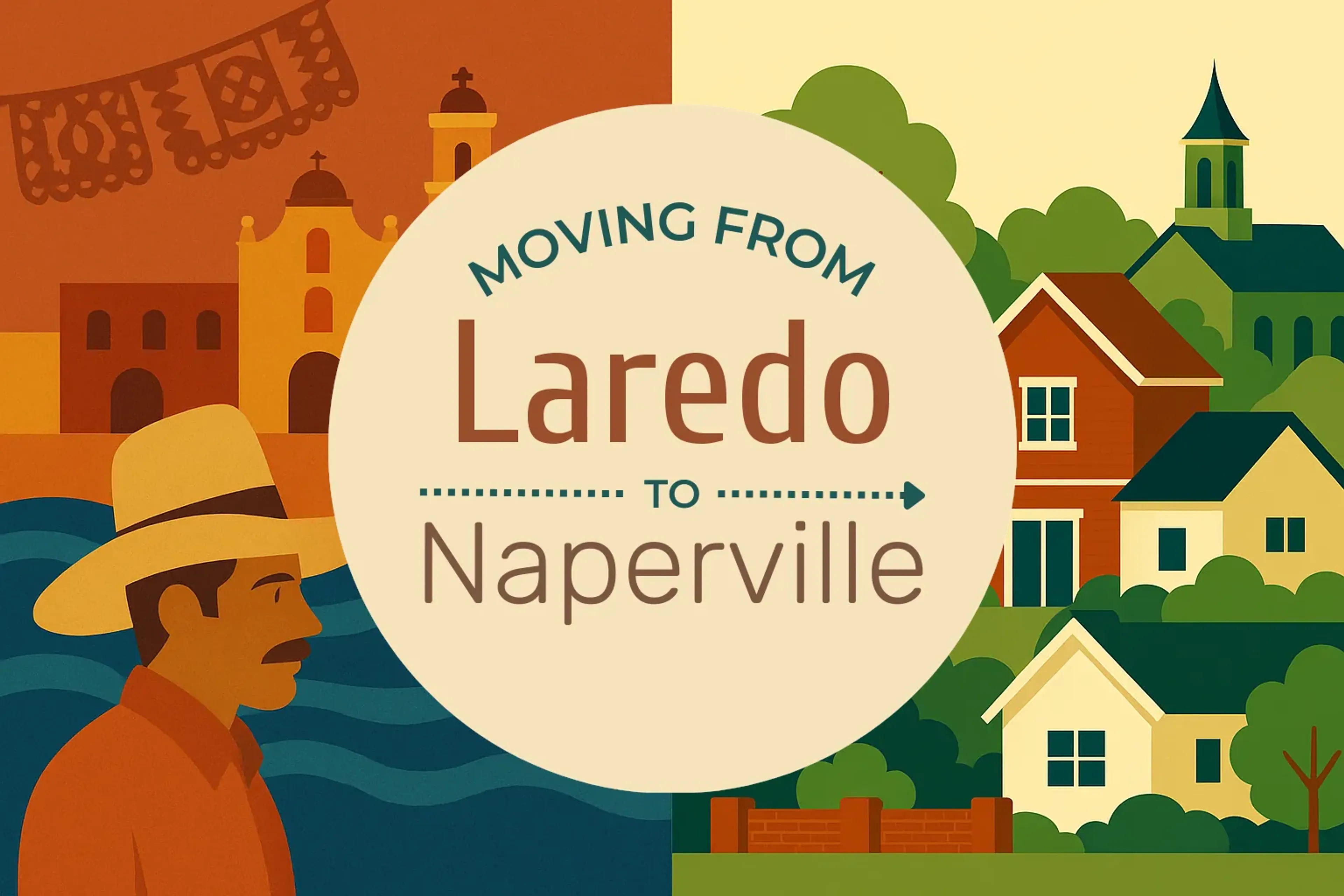 Side-by-side comparison of Laredo to Naperville moving companies