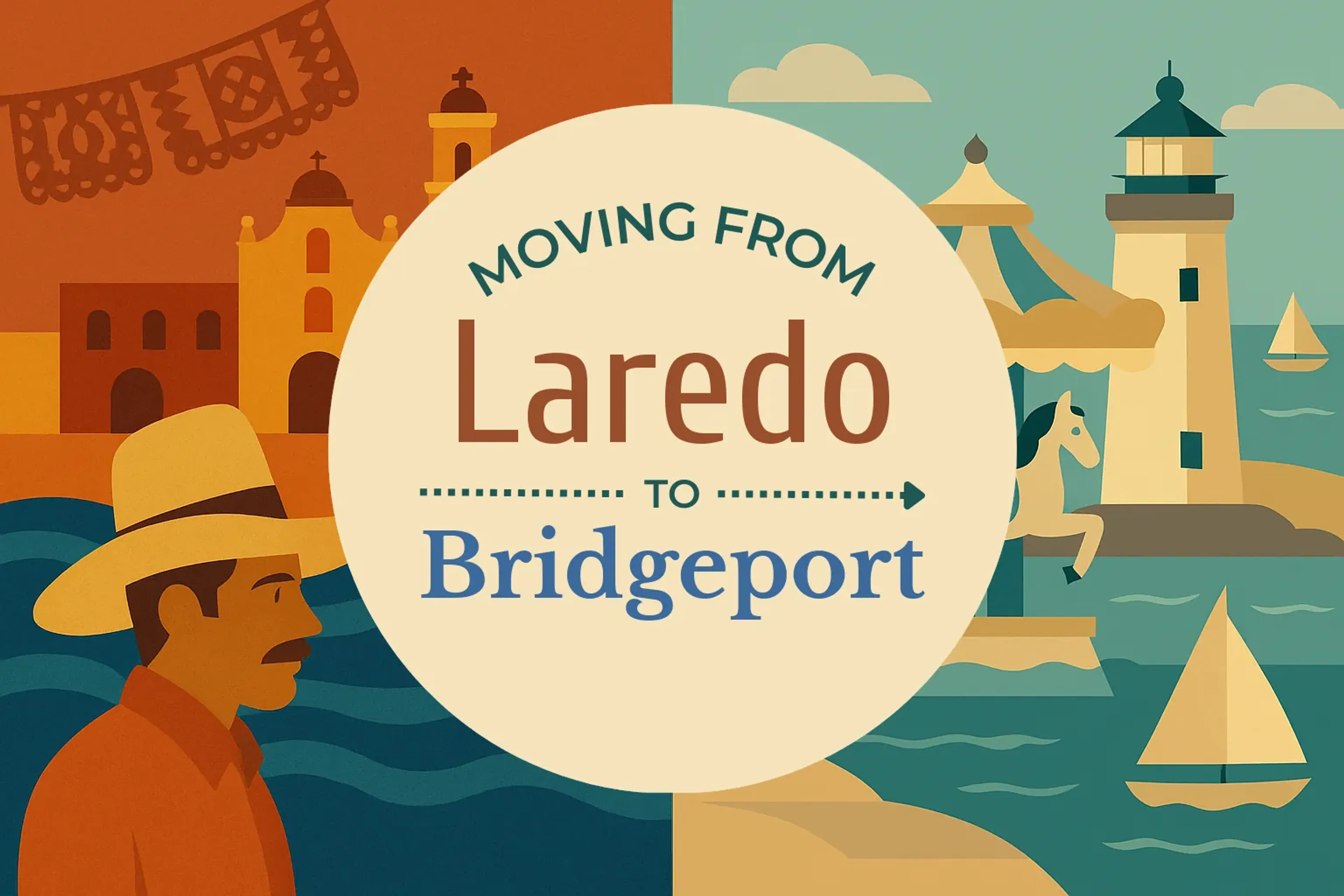 Side-by-side comparison of Laredo to Bridgeport moving companies