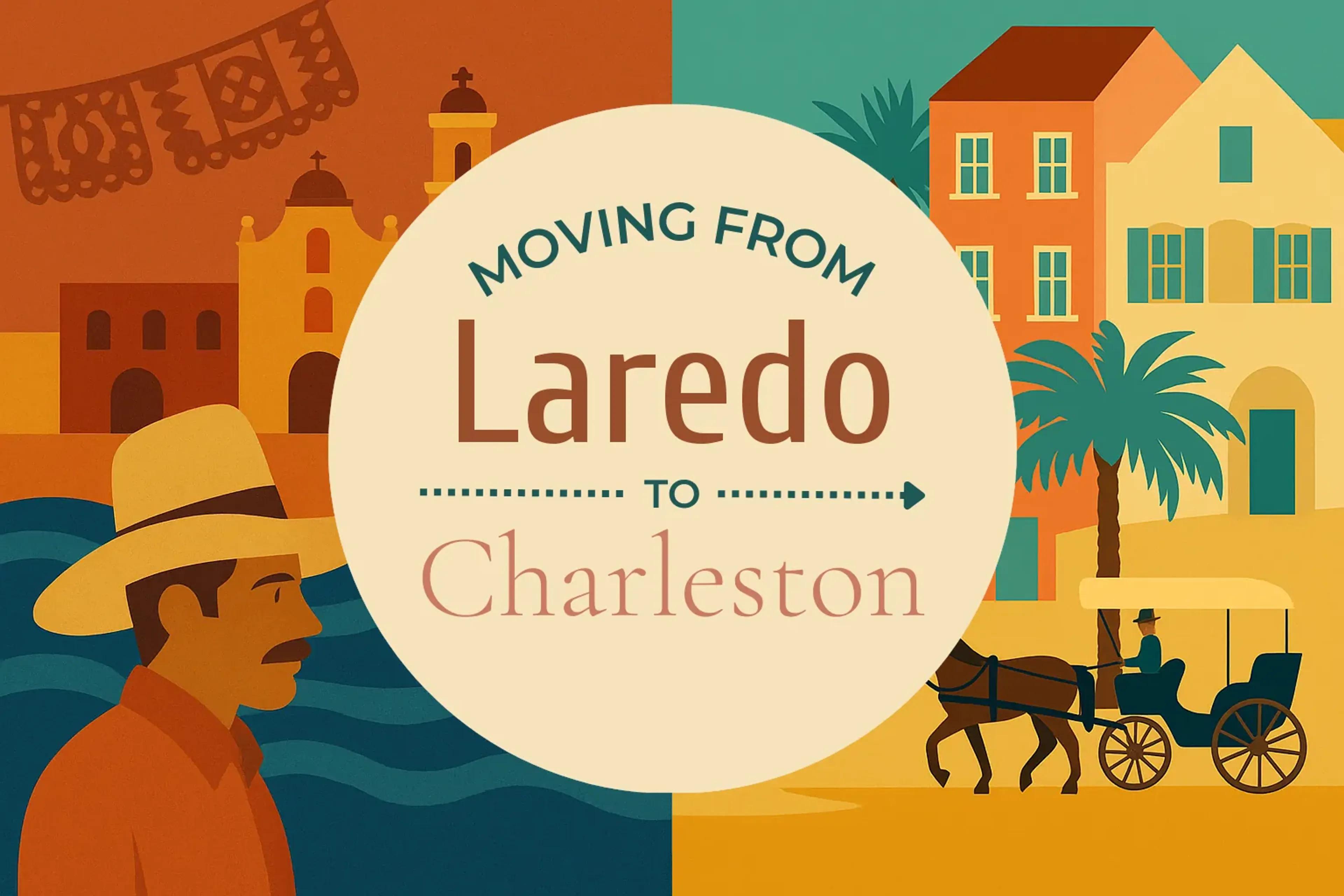 Side-by-side comparison of Laredo to Charleston moving companies