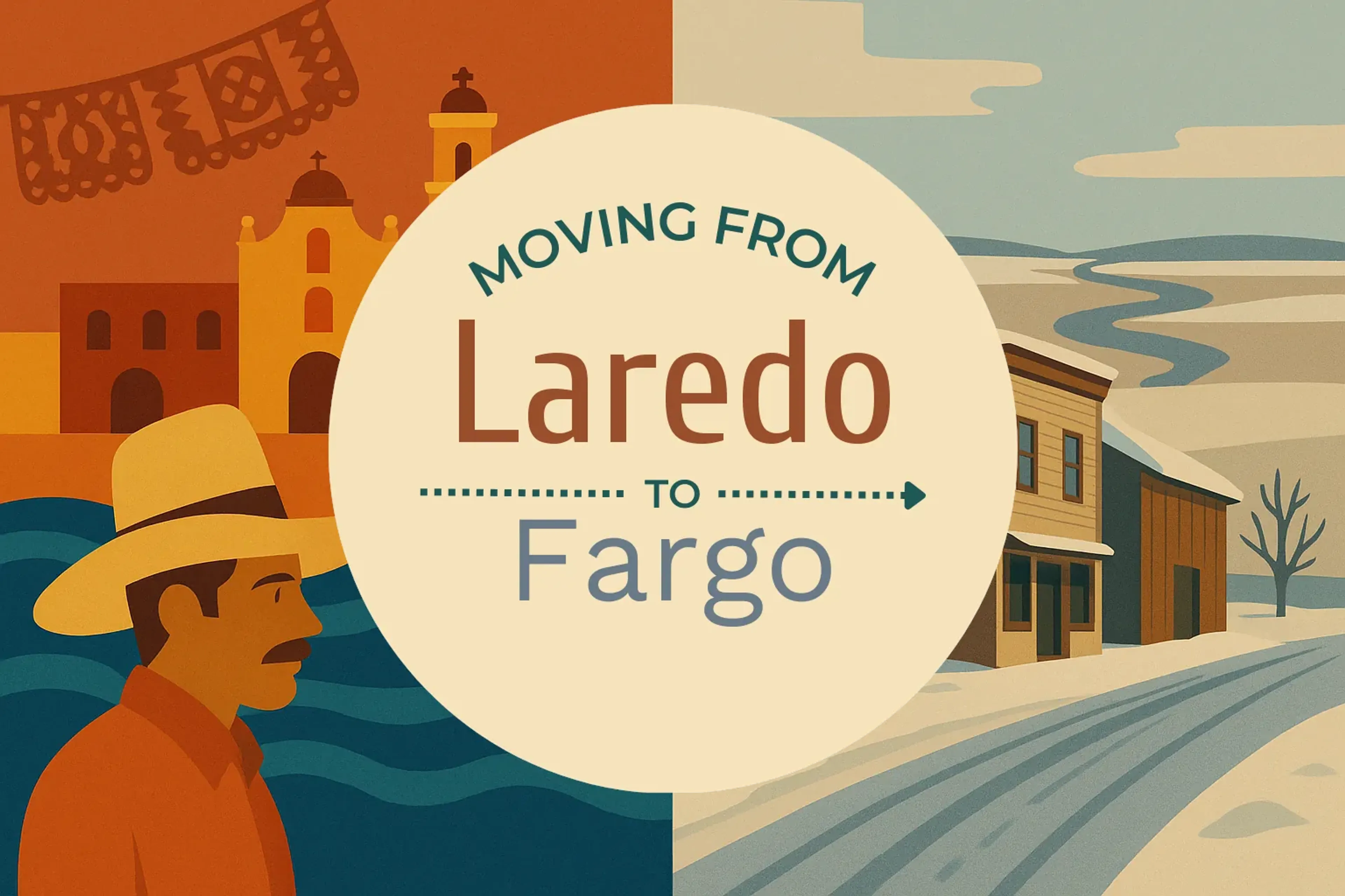 Side-by-side comparison of Laredo to Fargo moving companies
