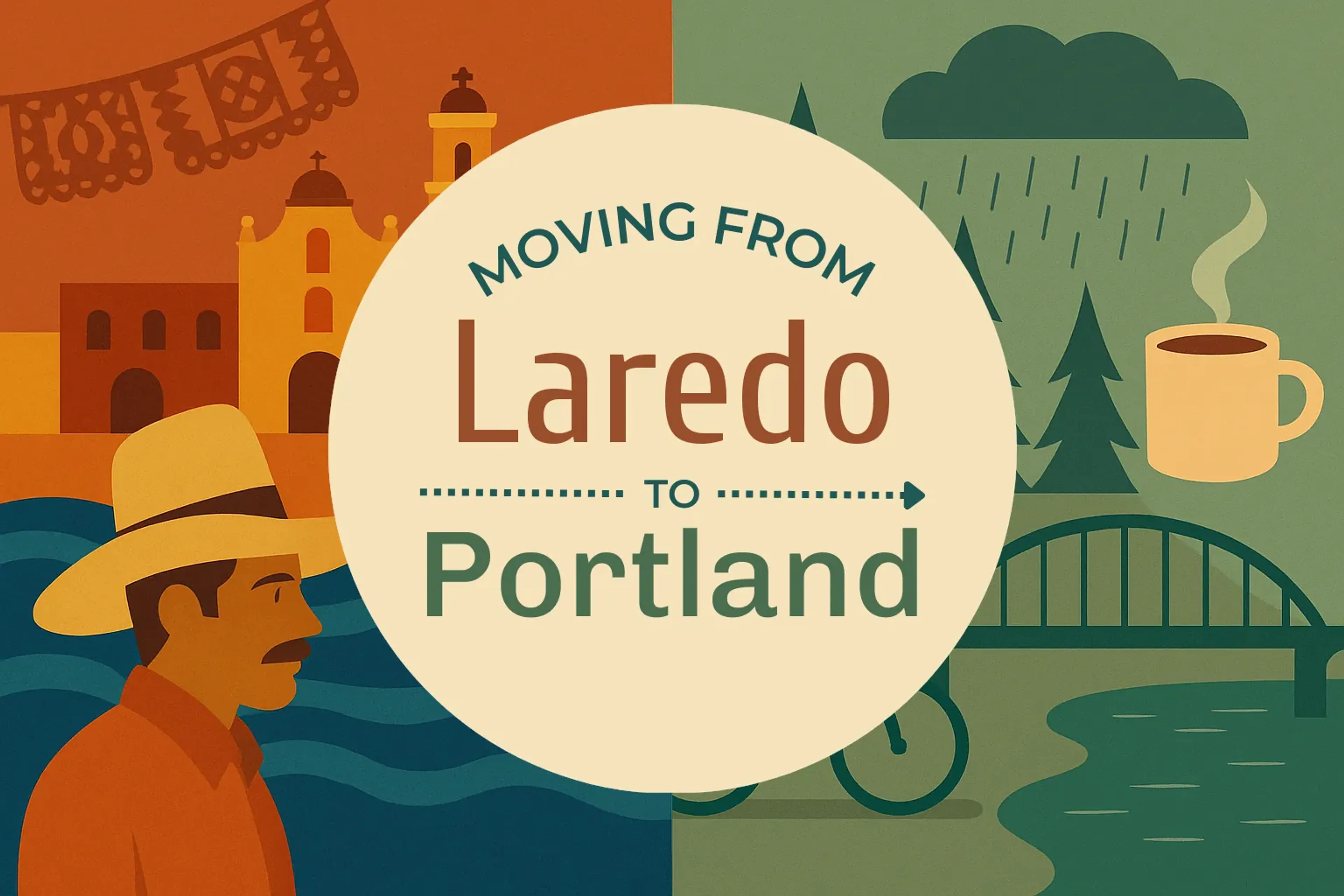 Side-by-side comparison of Laredo to Portland moving companies