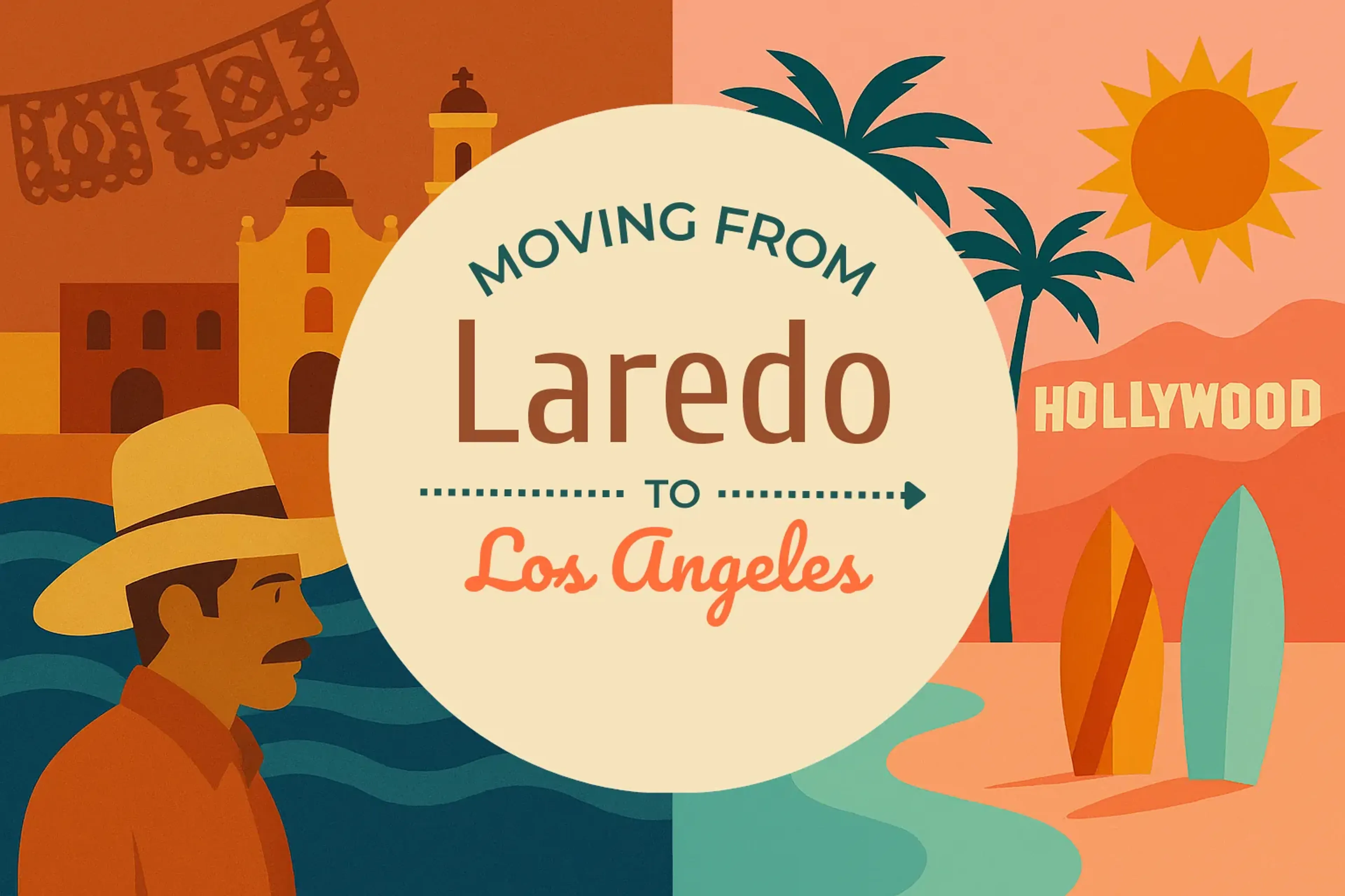 Side-by-side comparison of Laredo to Los Angeles moving companies