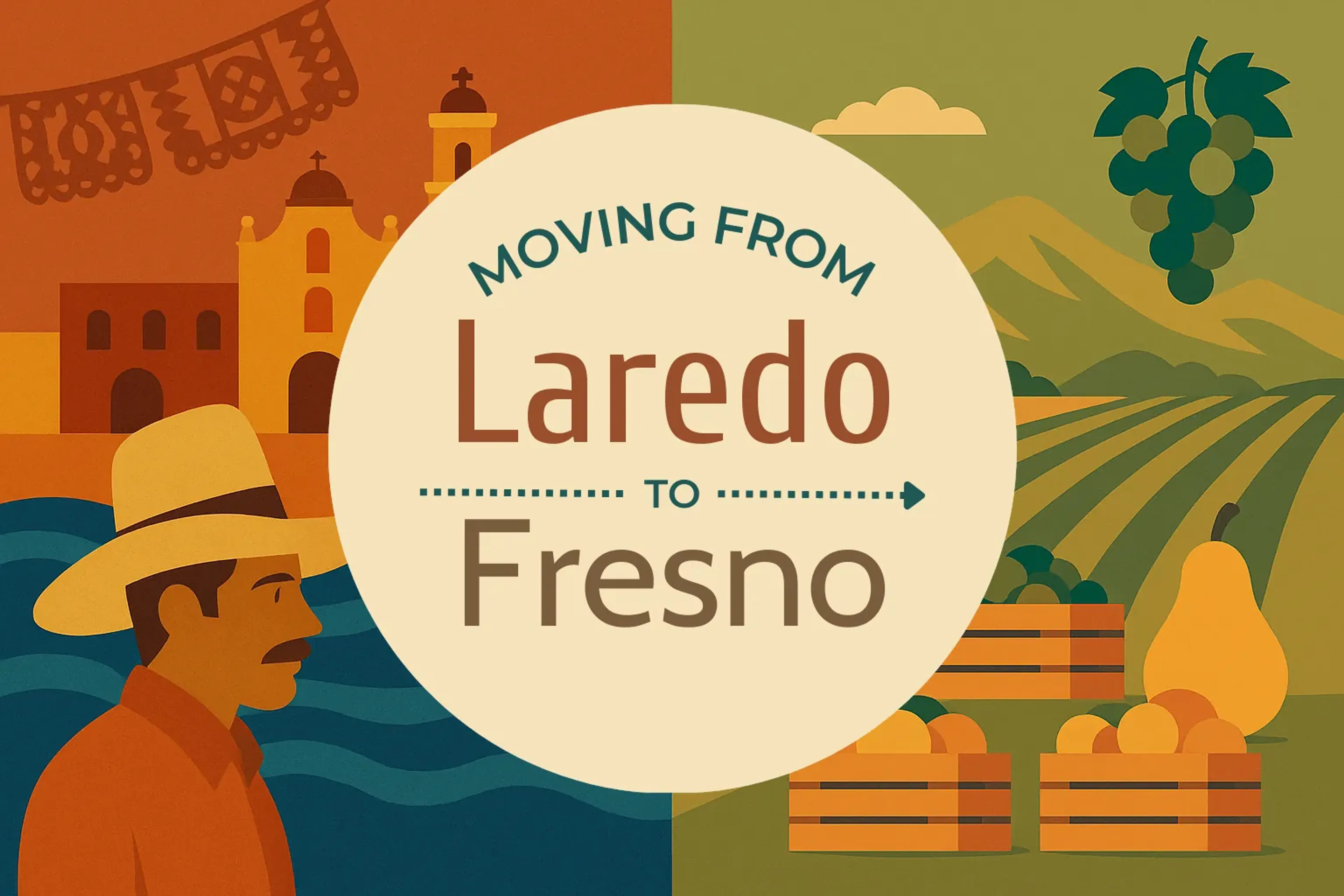 Side-by-side comparison of Laredo to Fresno moving companies