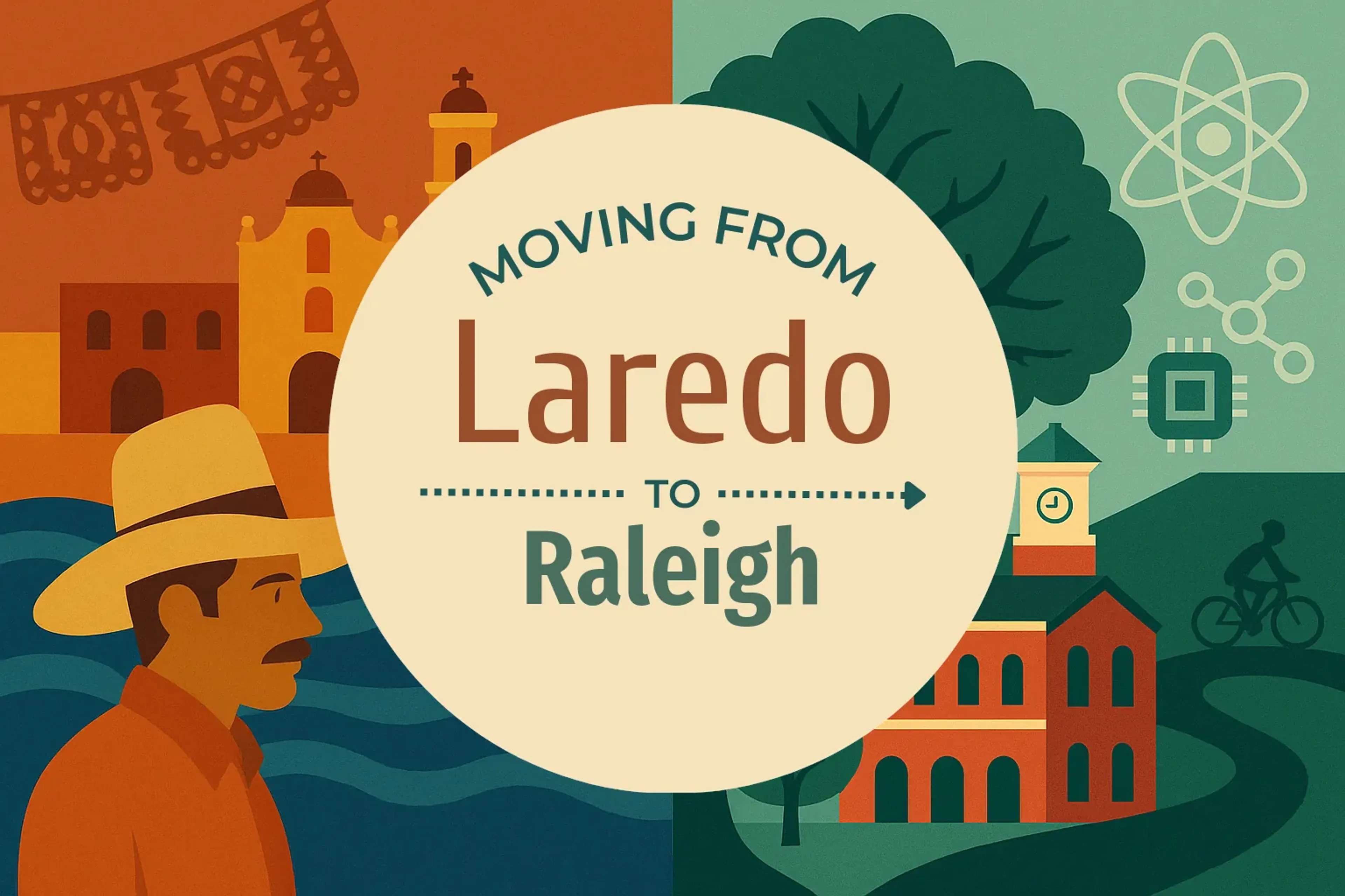 Side-by-side comparison of Laredo to Raleigh moving companies