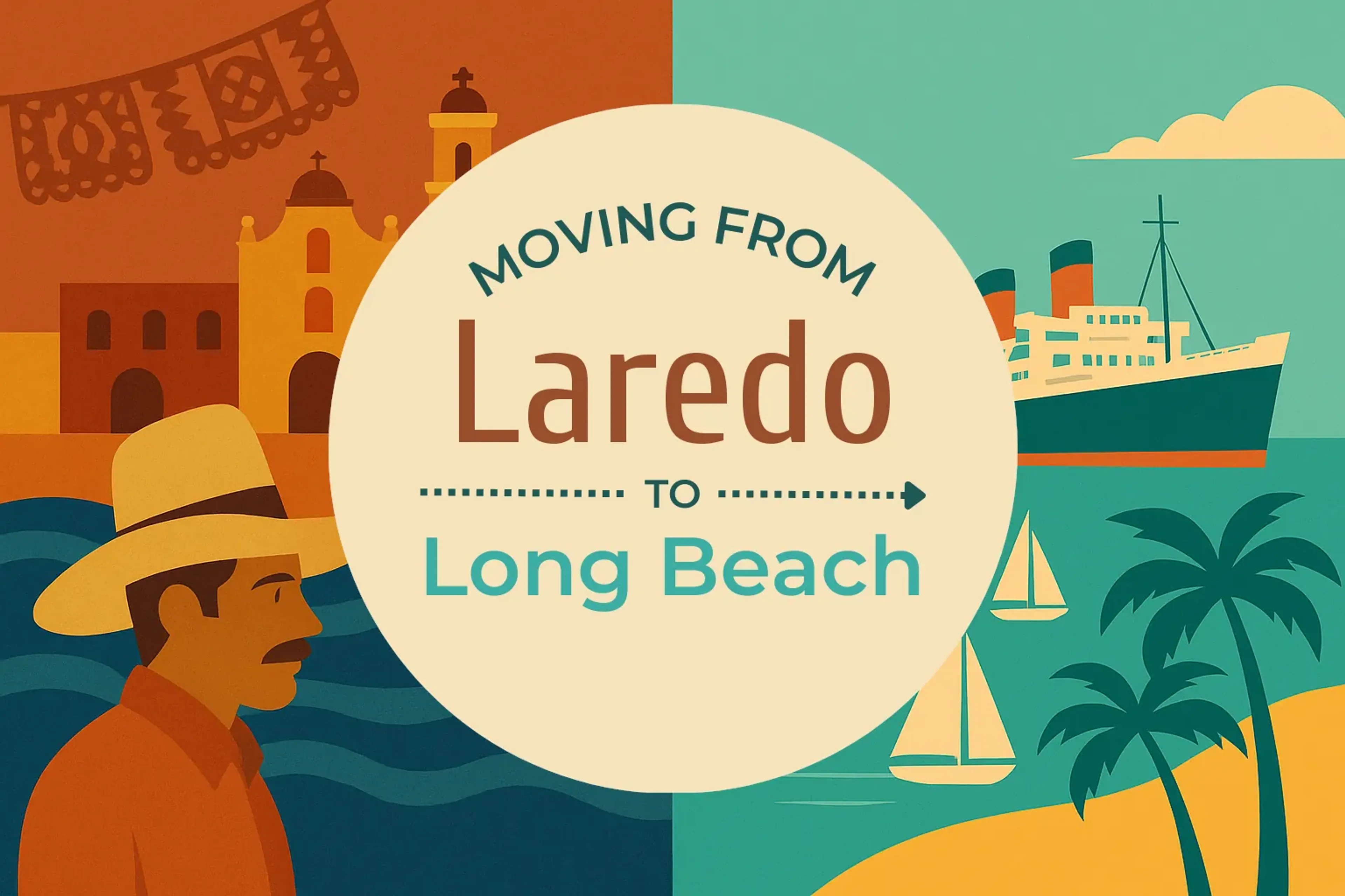 Side-by-side comparison of Laredo to Long Beach moving companies