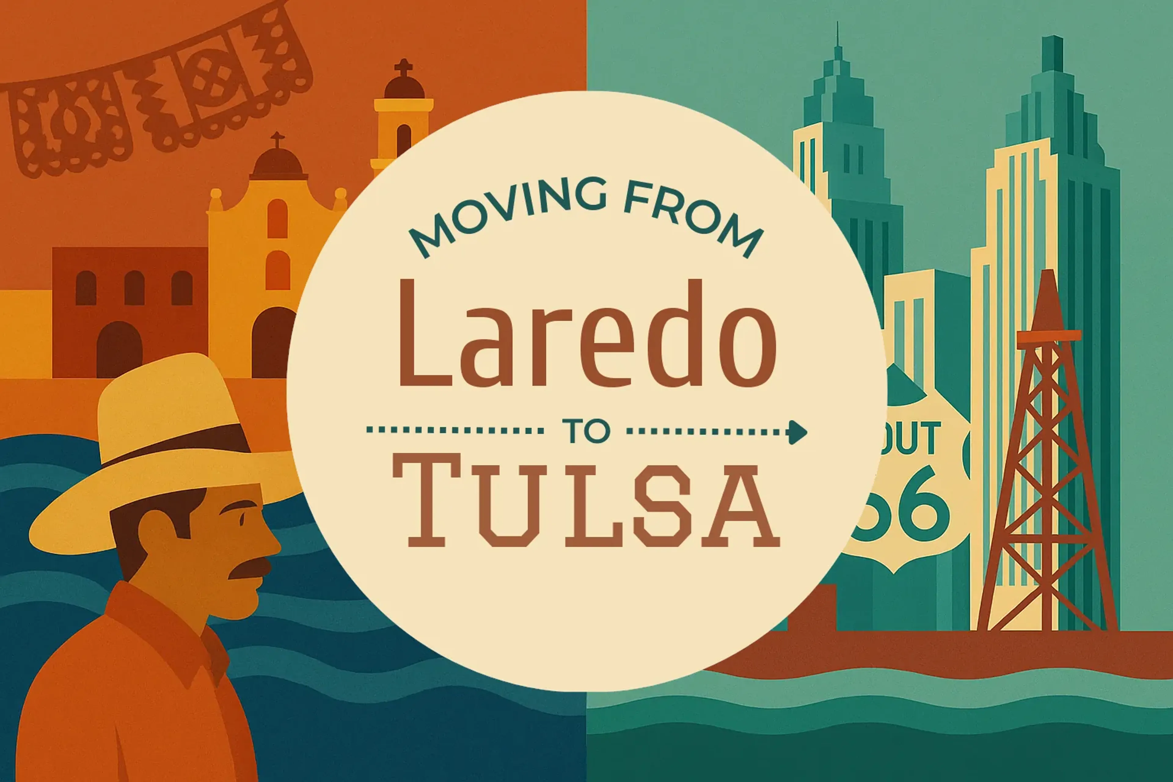 Side-by-side comparison of Laredo to Tulsa moving companies