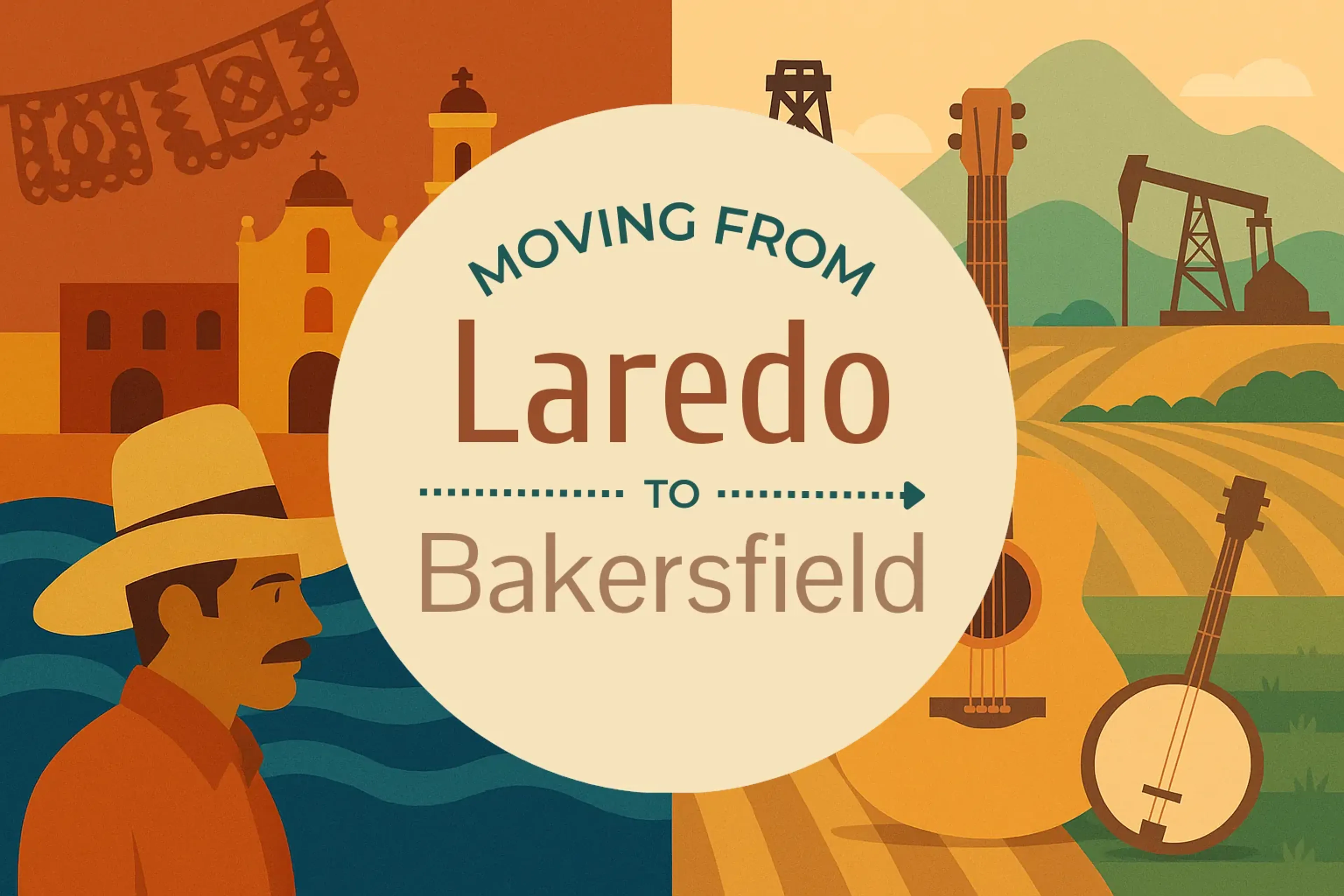 Side-by-side comparison of Laredo to Bakersfield moving companies