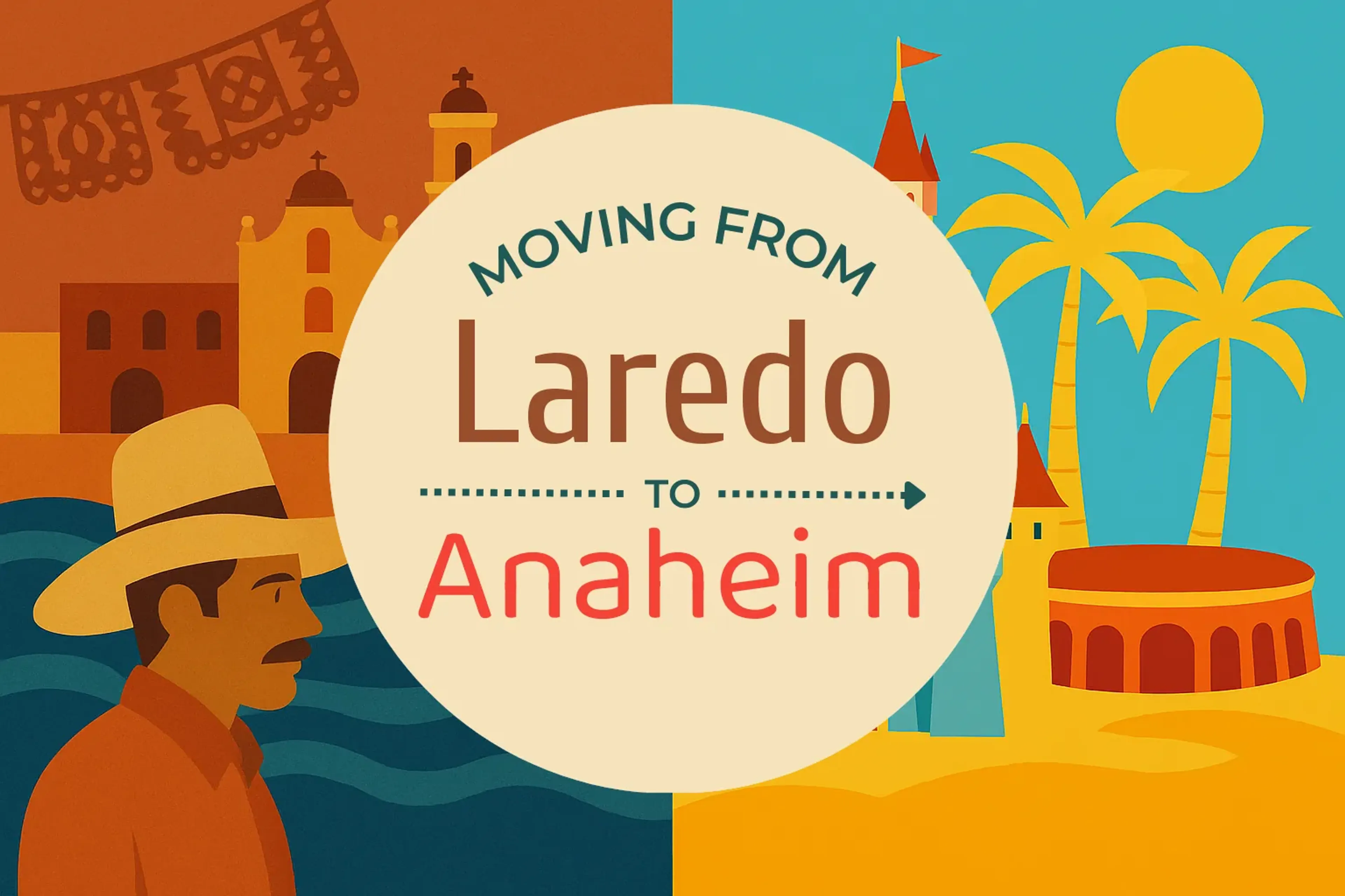 Side-by-side comparison of Laredo to Anaheim moving companies