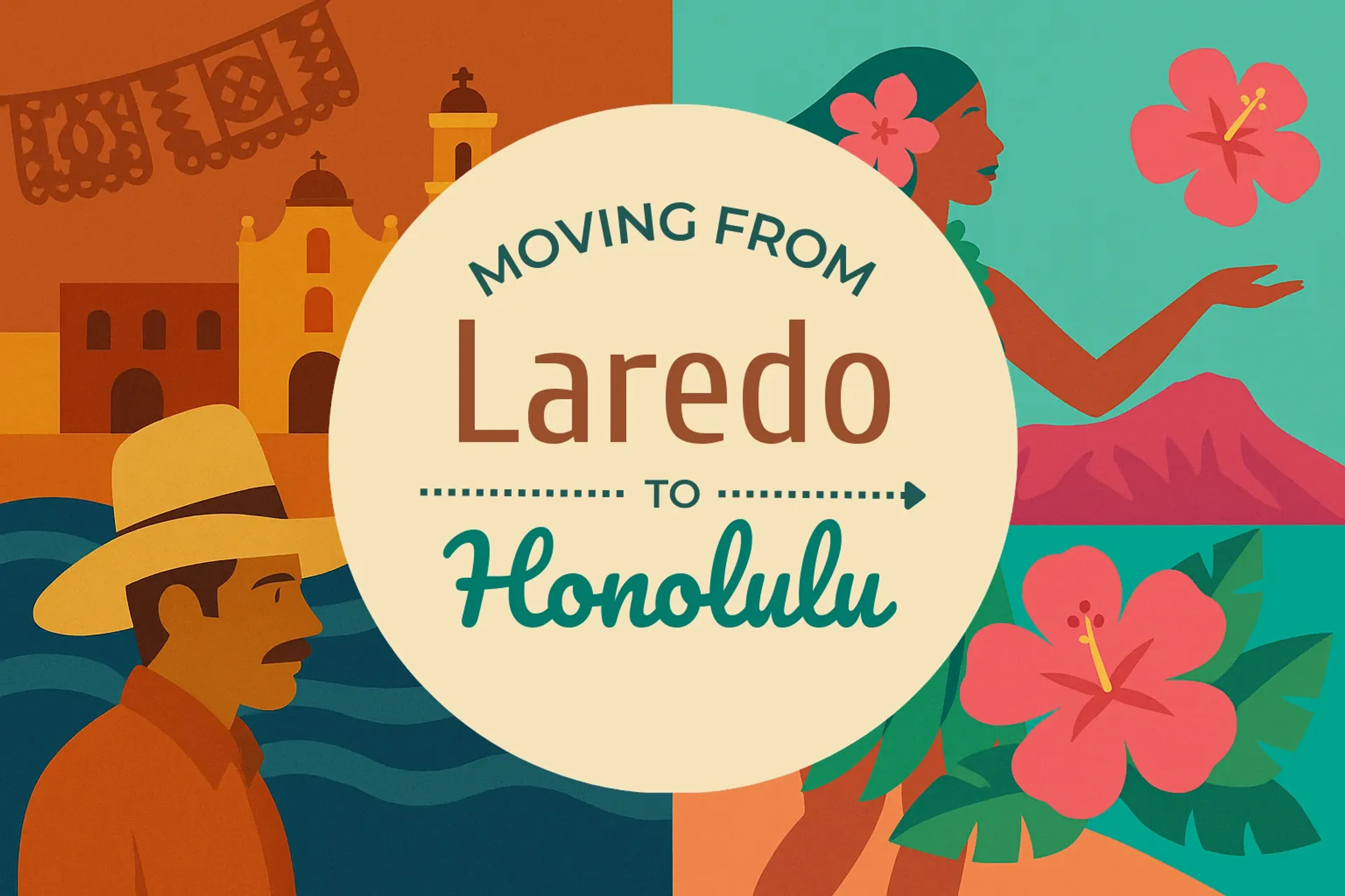 Side-by-side comparison of Laredo to Honolulu moving companies