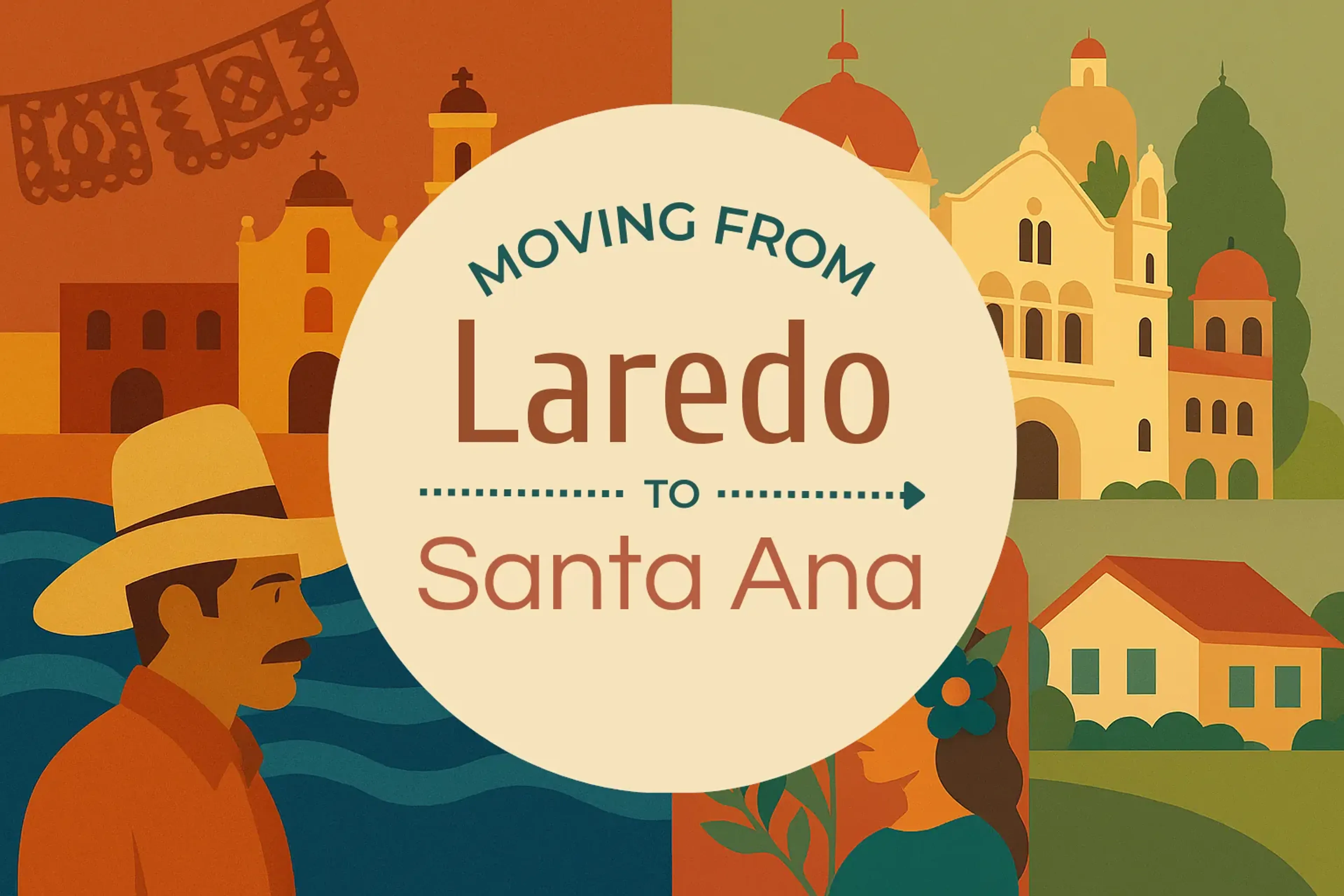 Side-by-side comparison of Laredo to Santa Ana moving companies
