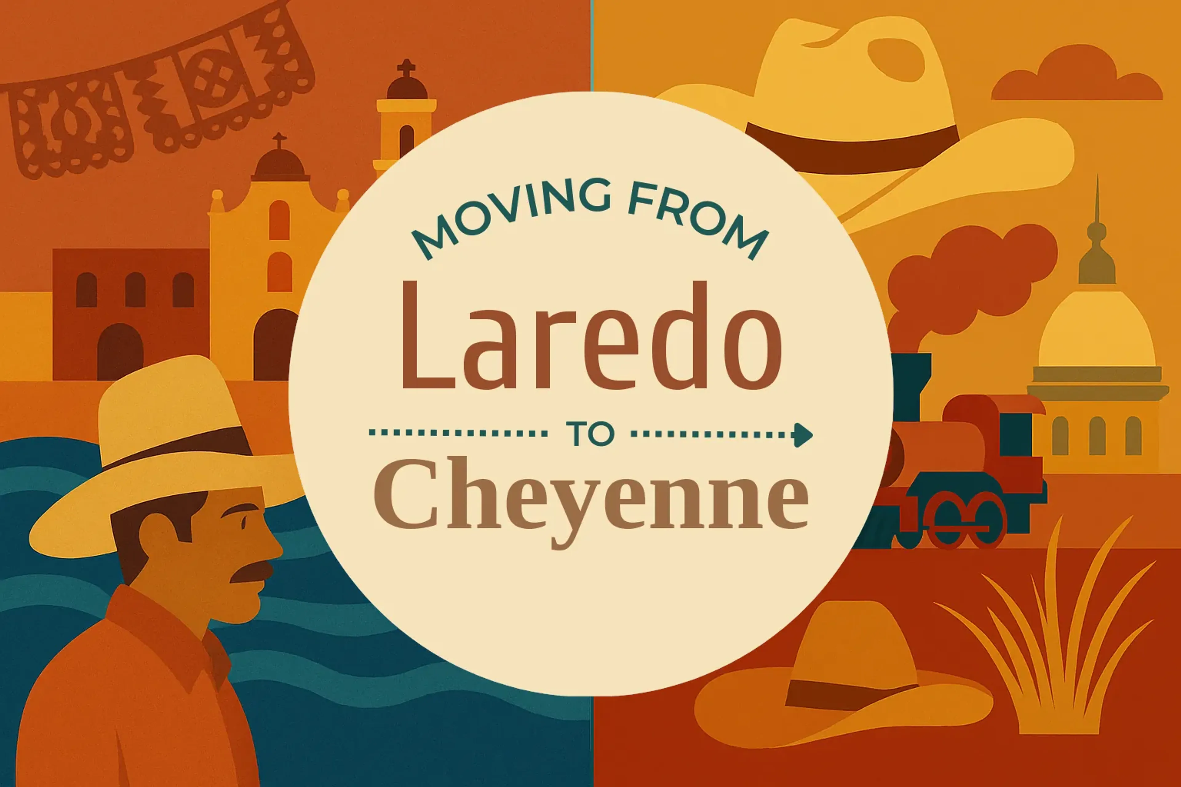 Side-by-side comparison of Laredo to Cheyenne moving companies