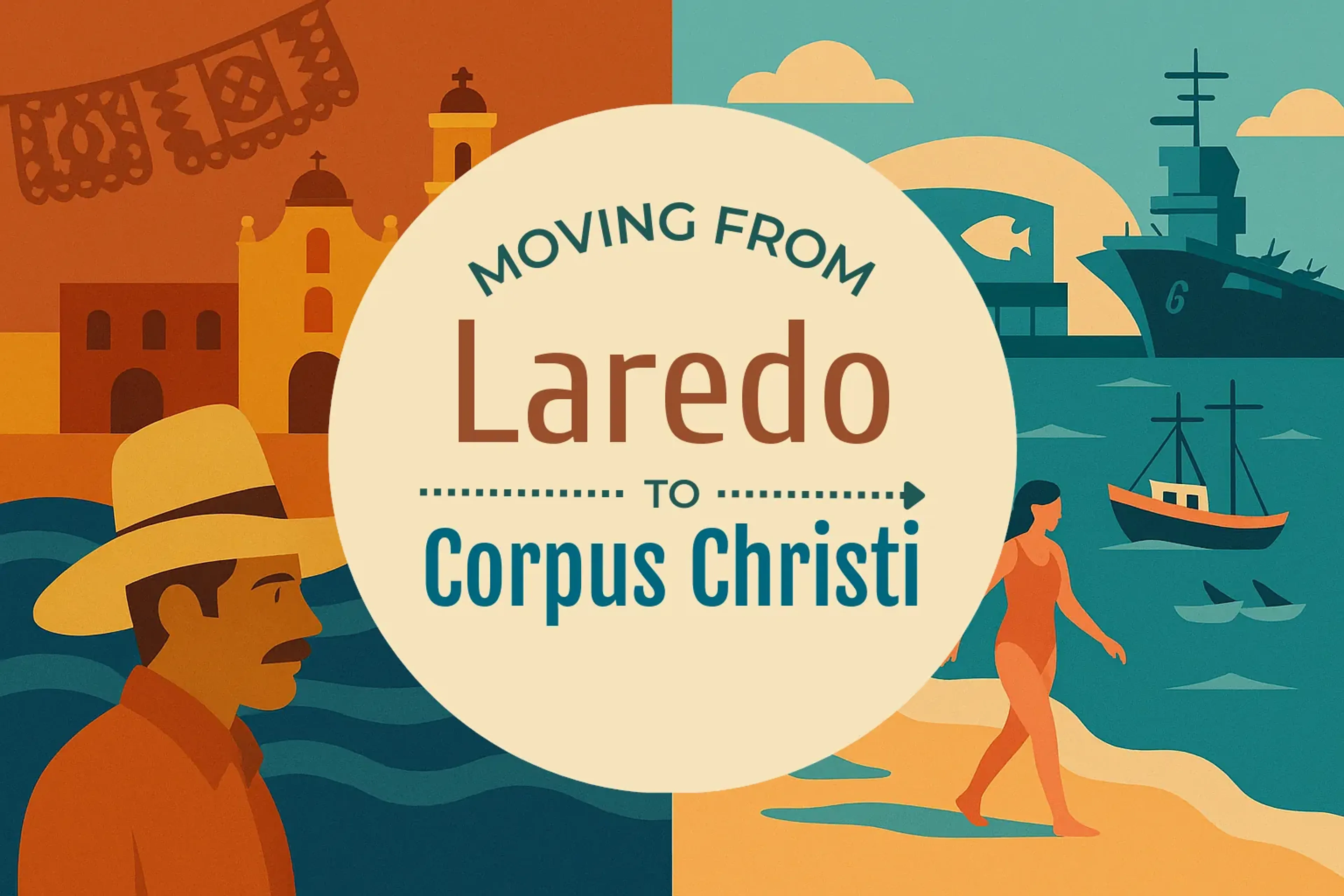 Side-by-side comparison of Laredo to Corpus Christi moving companies