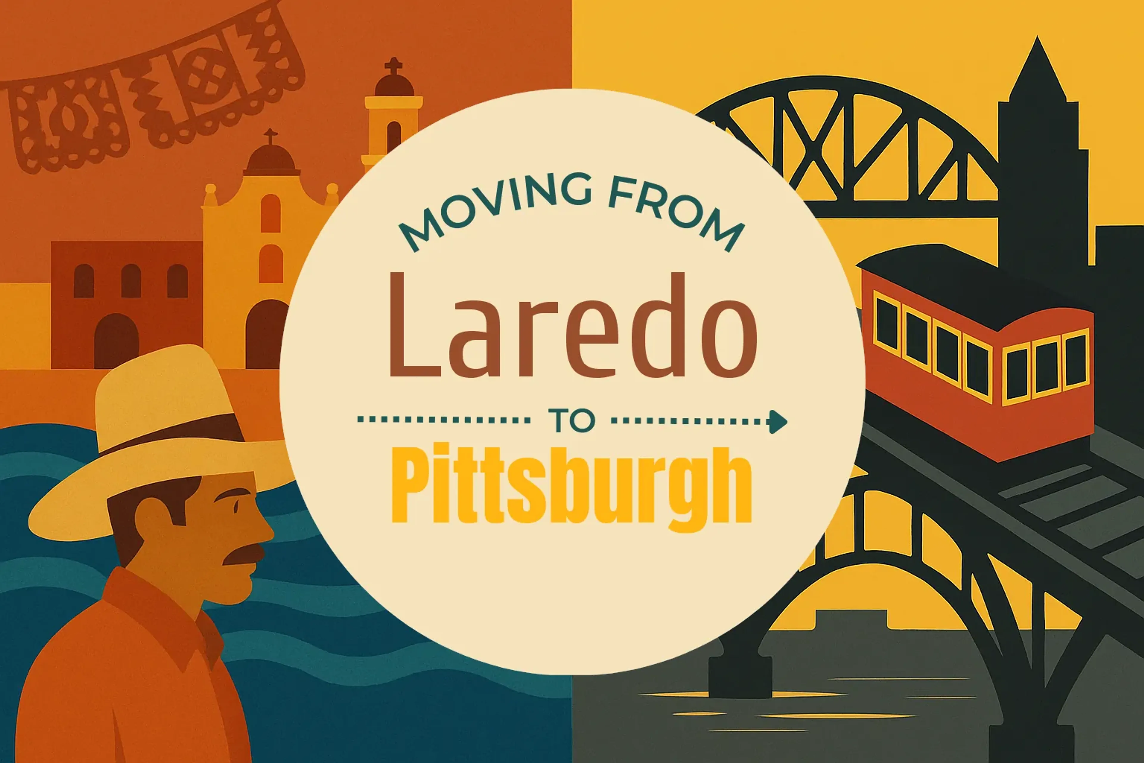 Side-by-side comparison of Laredo to Pittsburgh moving companies