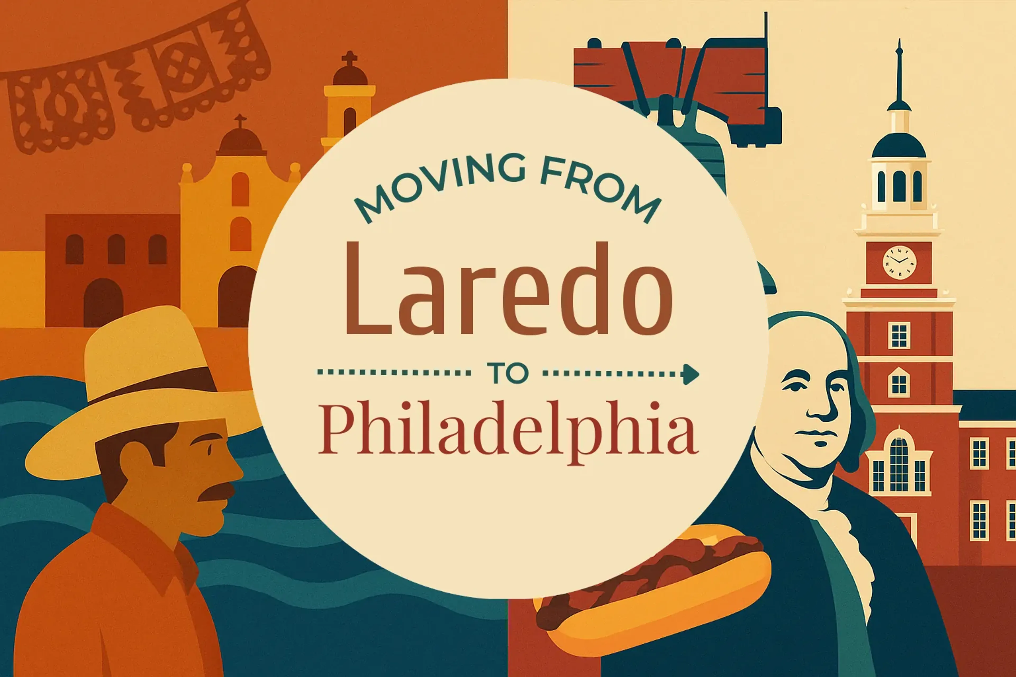 Side-by-side comparison of Laredo to Philadelphia moving companies