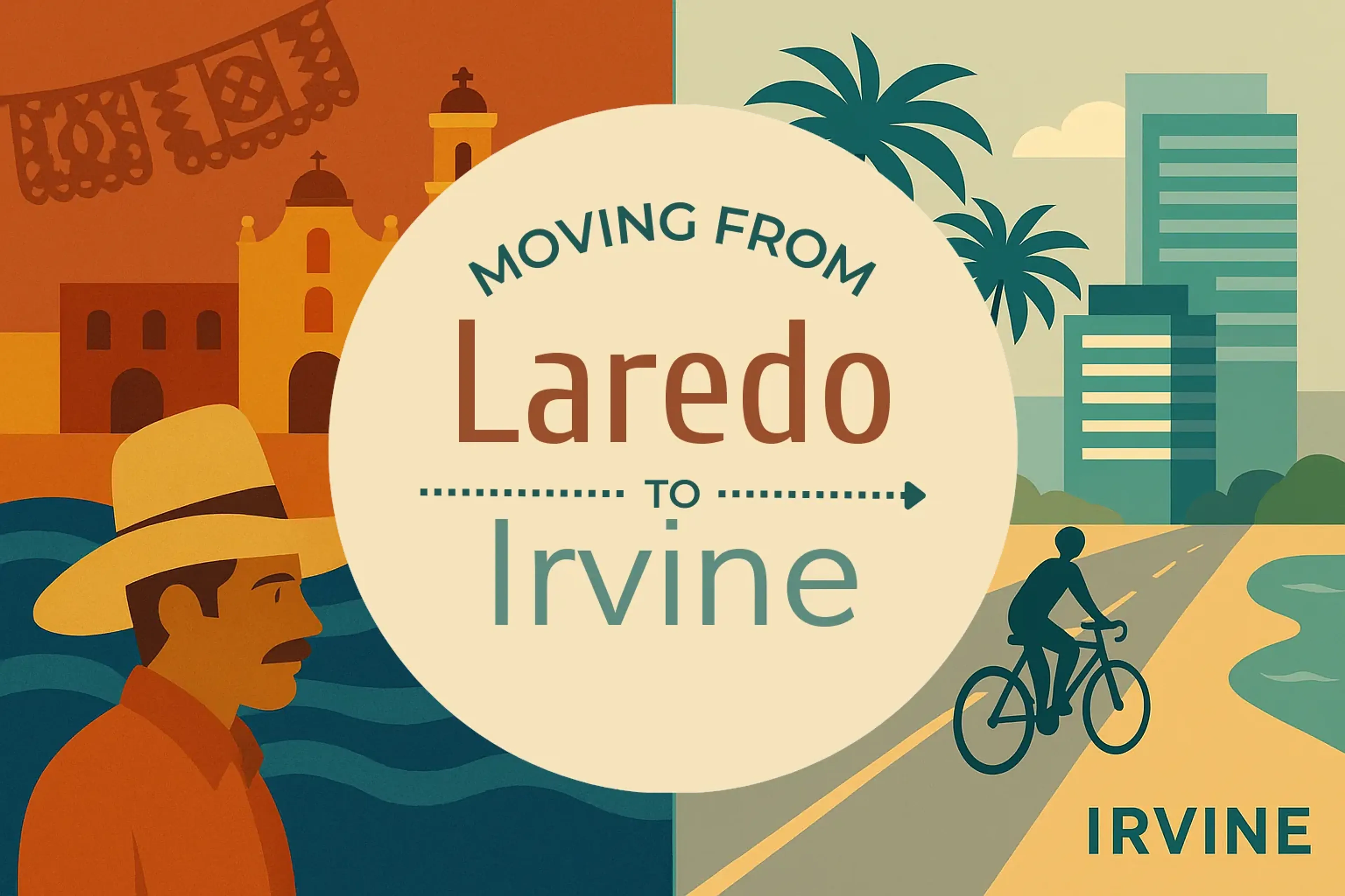 Side-by-side comparison of Laredo to Irvine moving companies