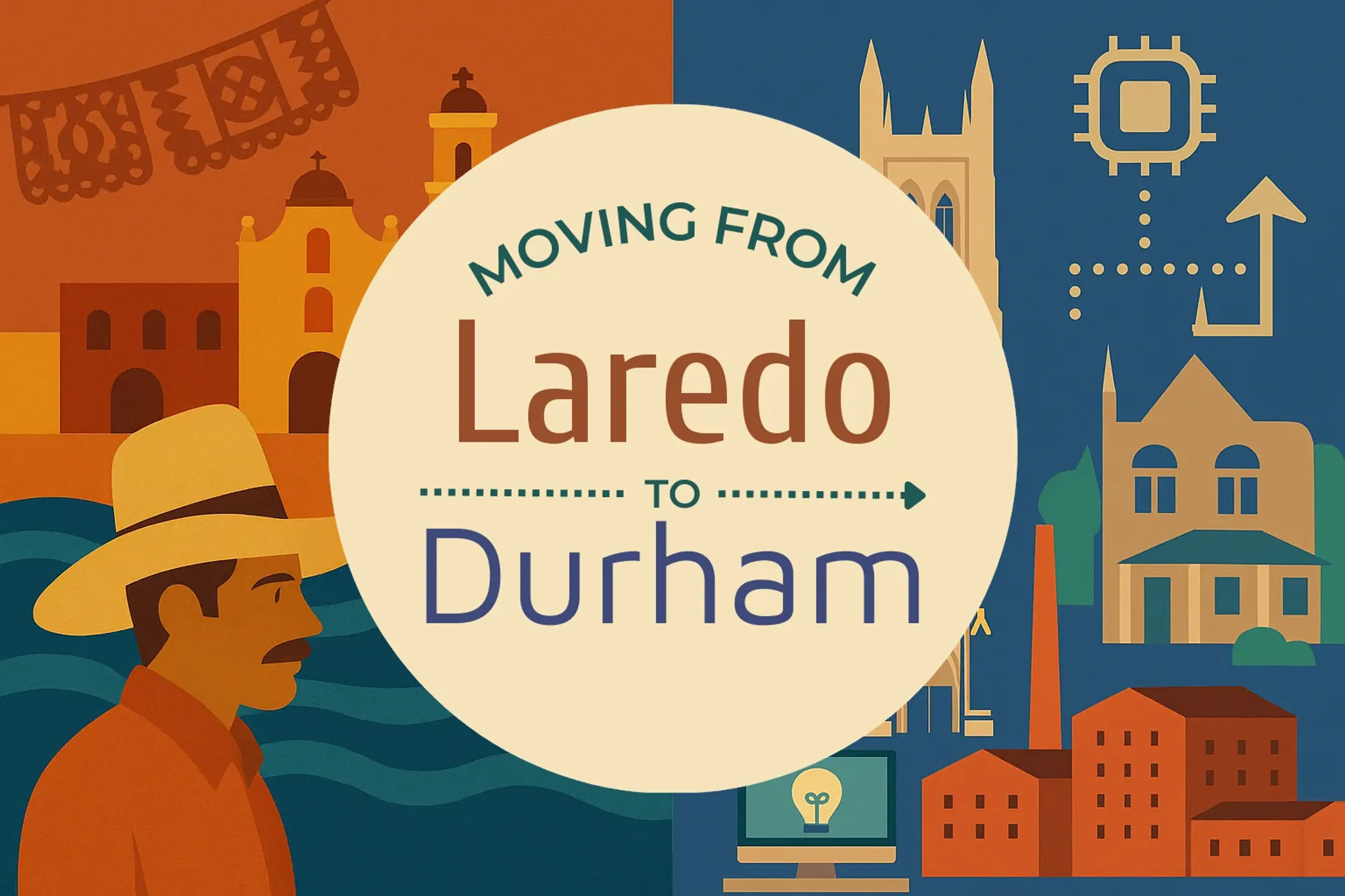 Side-by-side comparison of Laredo to Durham moving companies