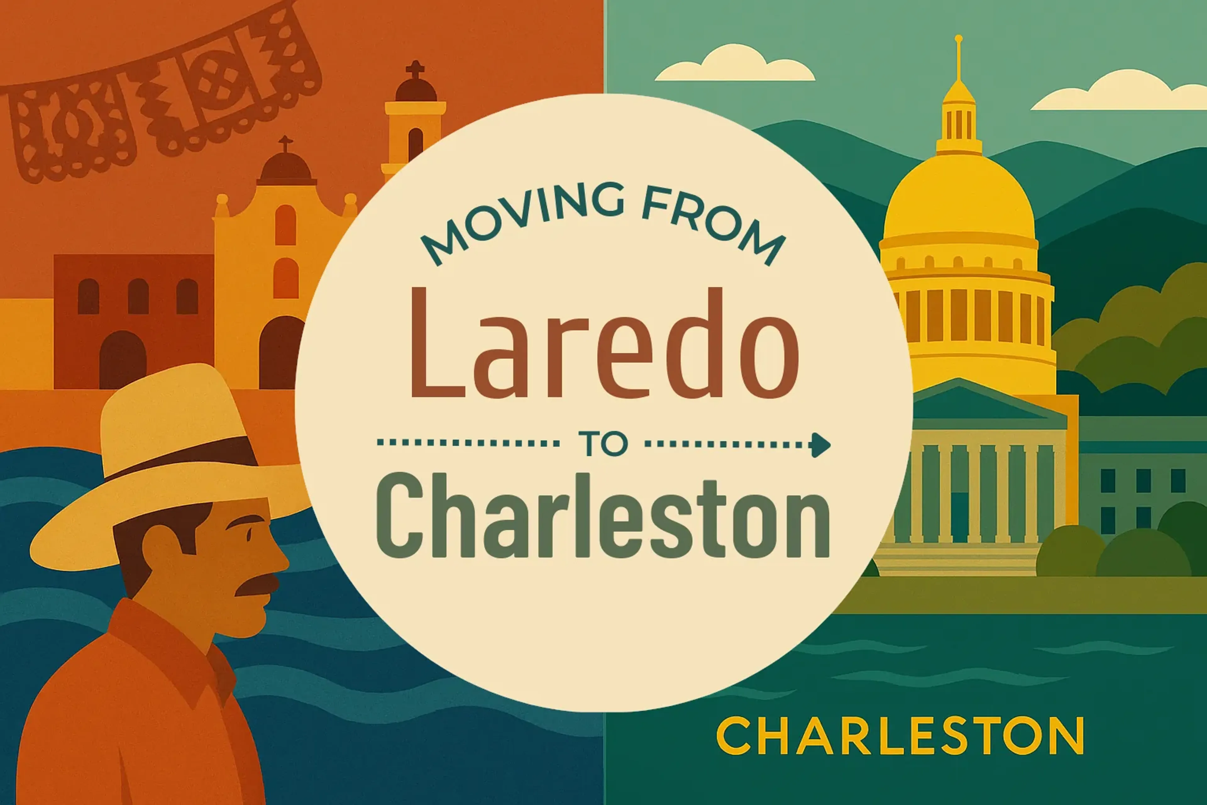 Side-by-side comparison of Laredo to Charleston moving companies