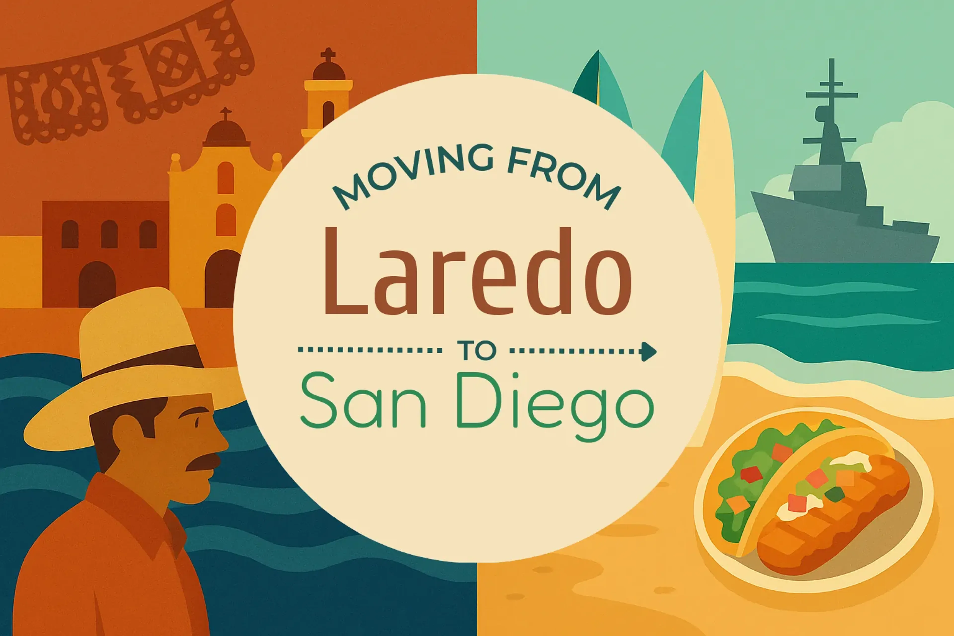 Side-by-side comparison of Laredo to San Diego moving companies